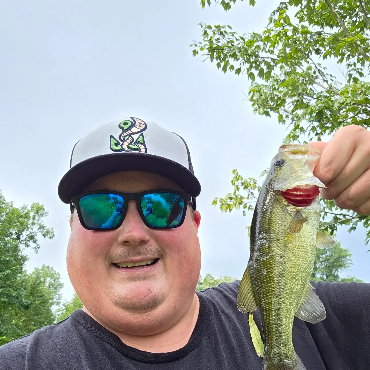 Largemouth bass caught on Fishbrain