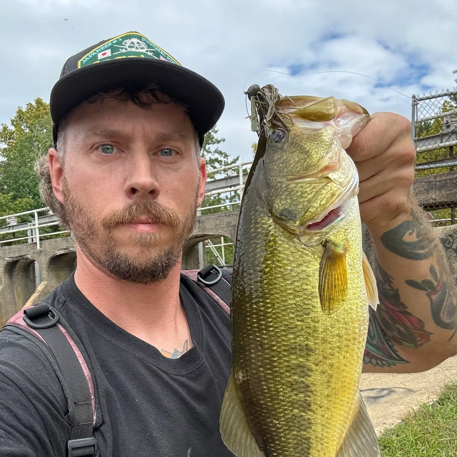 Largemouth bass caught on Fishbrain