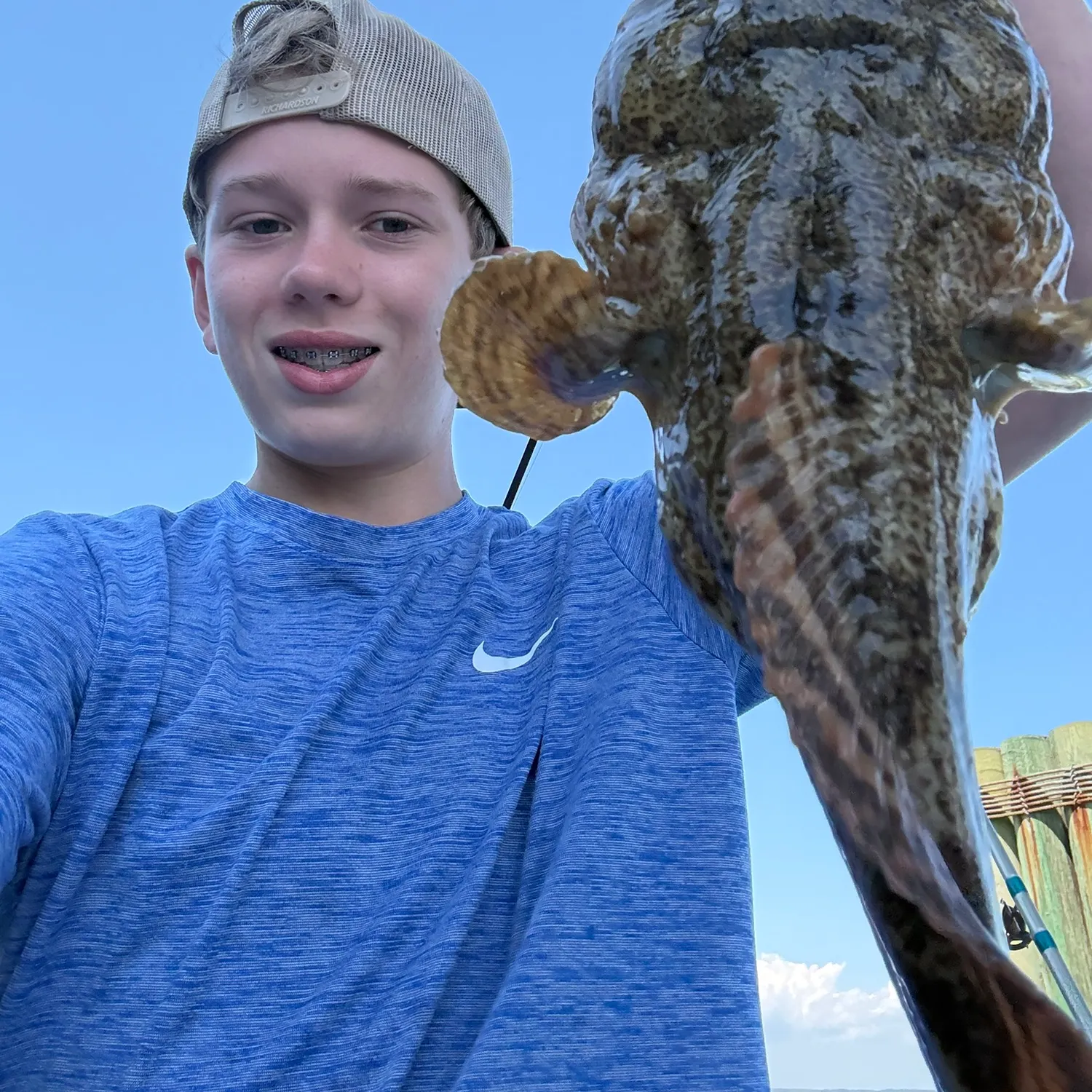 The most recent Oyster toadfish catches on Fishbrain