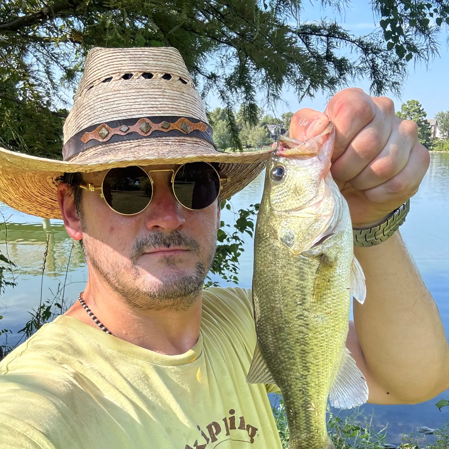 Largemouth bass caught on Fishbrain