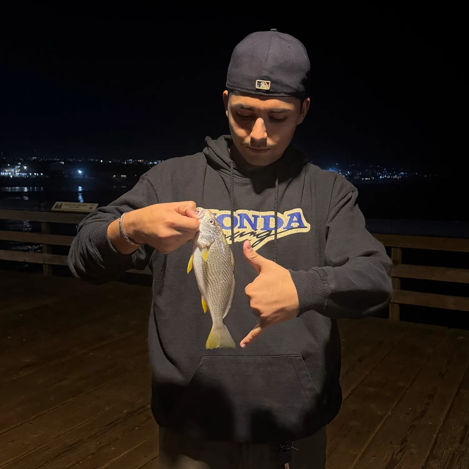 Yellowfin croaker caught on Fishbrain