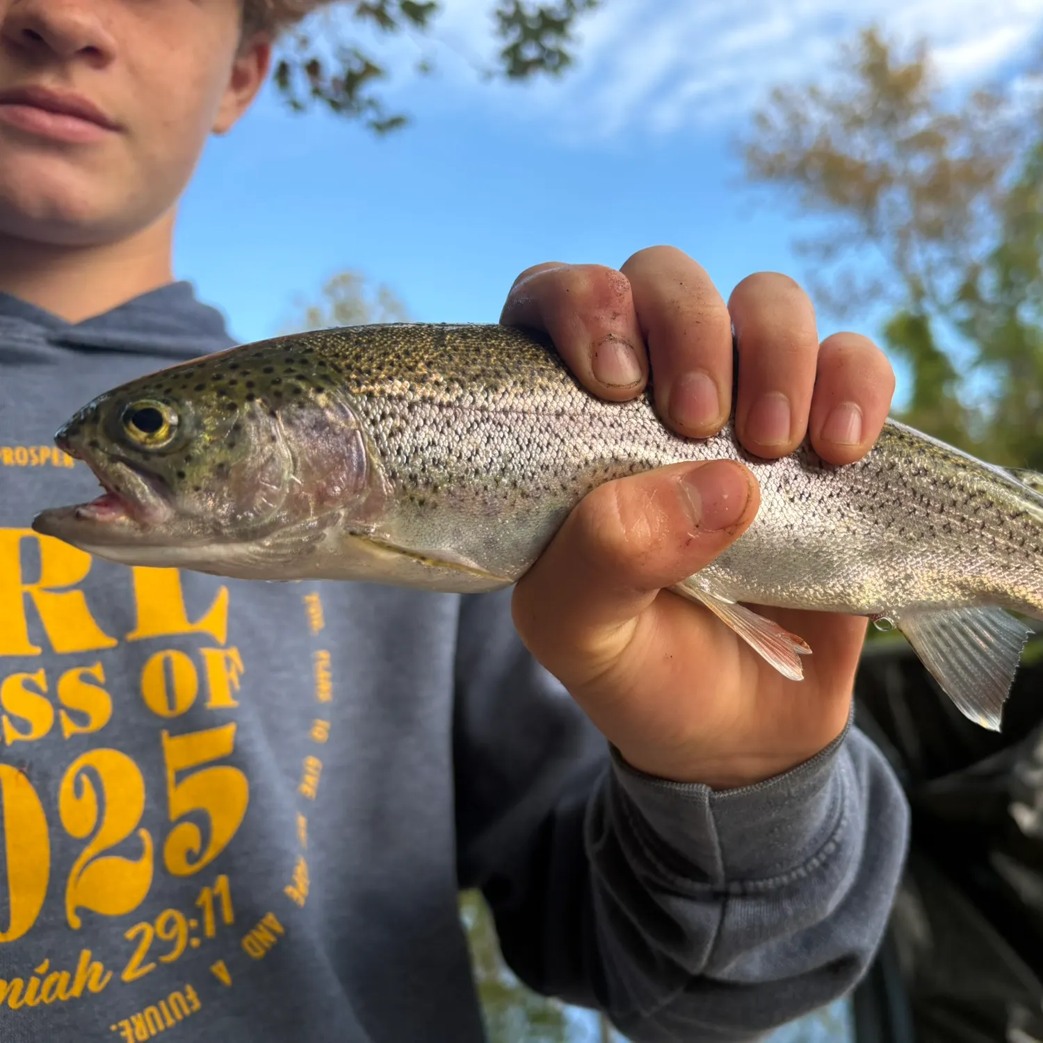 Rainbow trout caught on Fishbrain