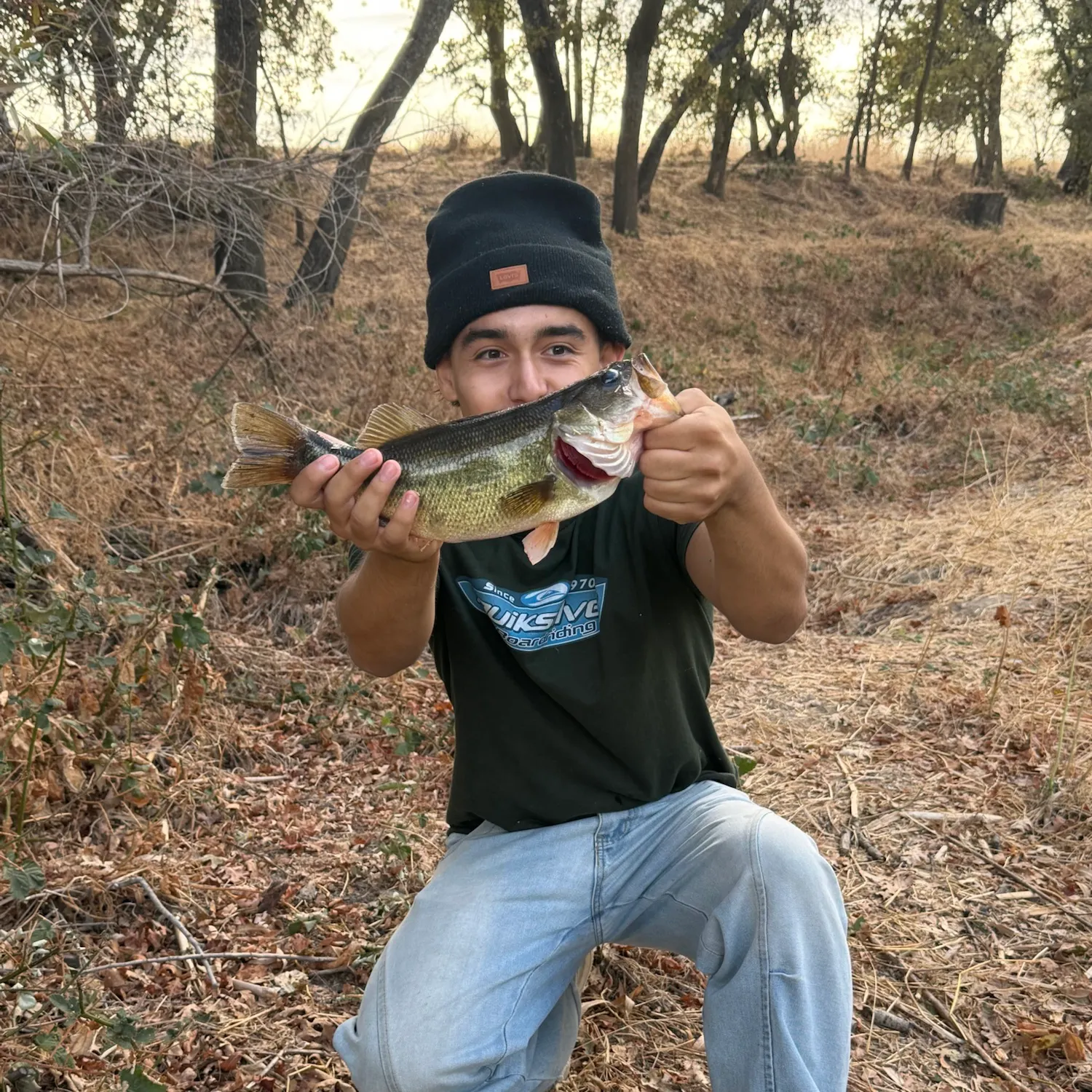 Largemouth bass caught on Fishbrain