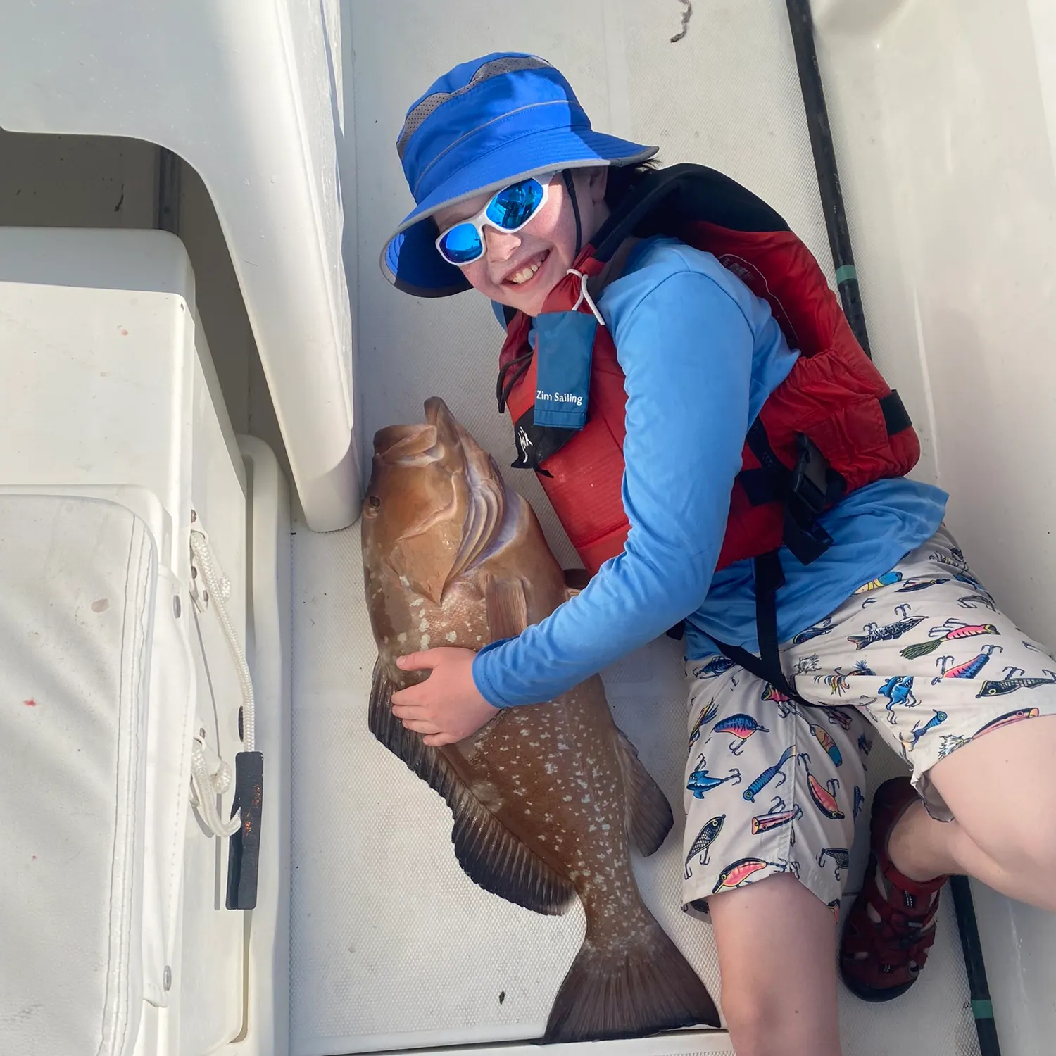 Red grouper caught on Fishbrain