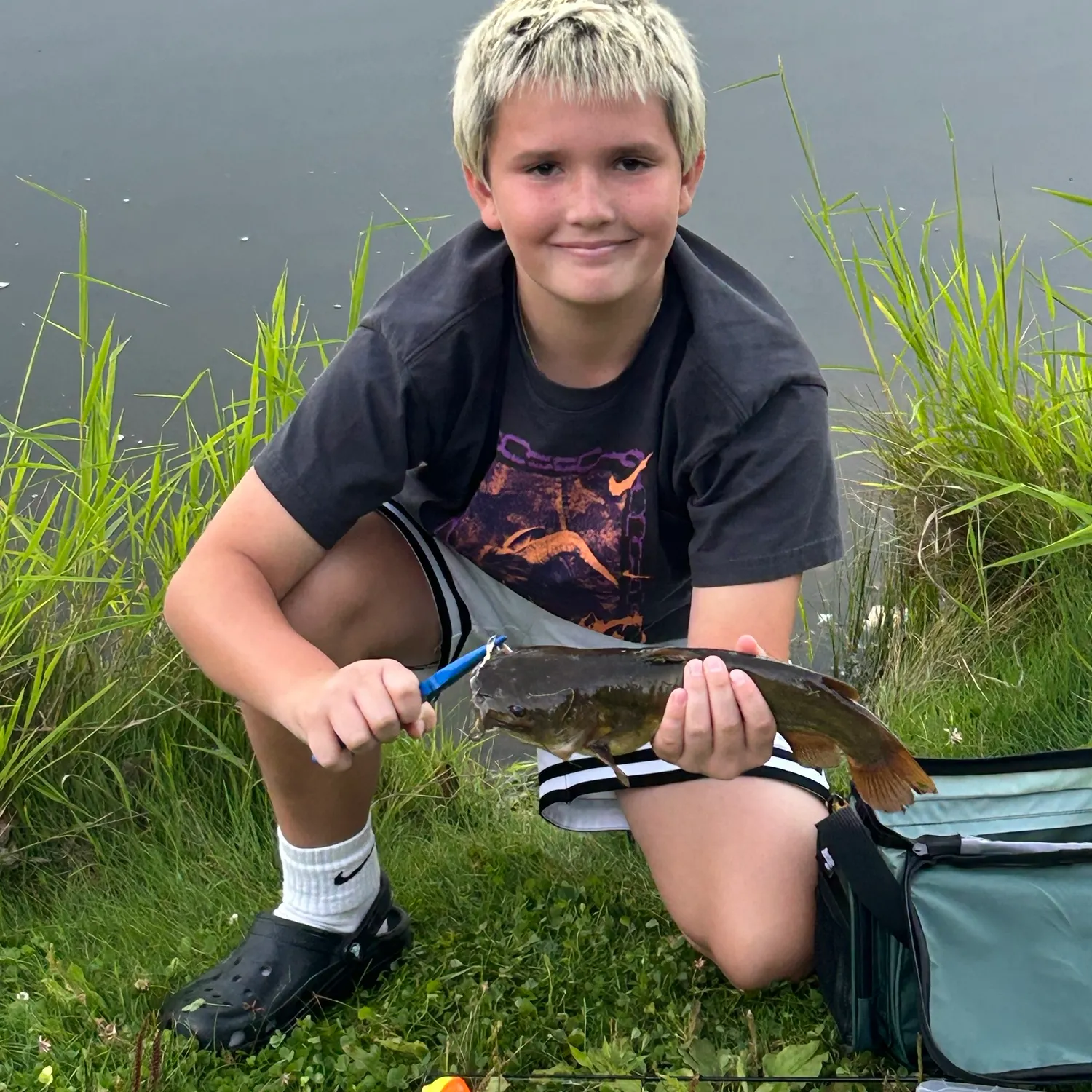 Black bullhead caught on Fishbrain