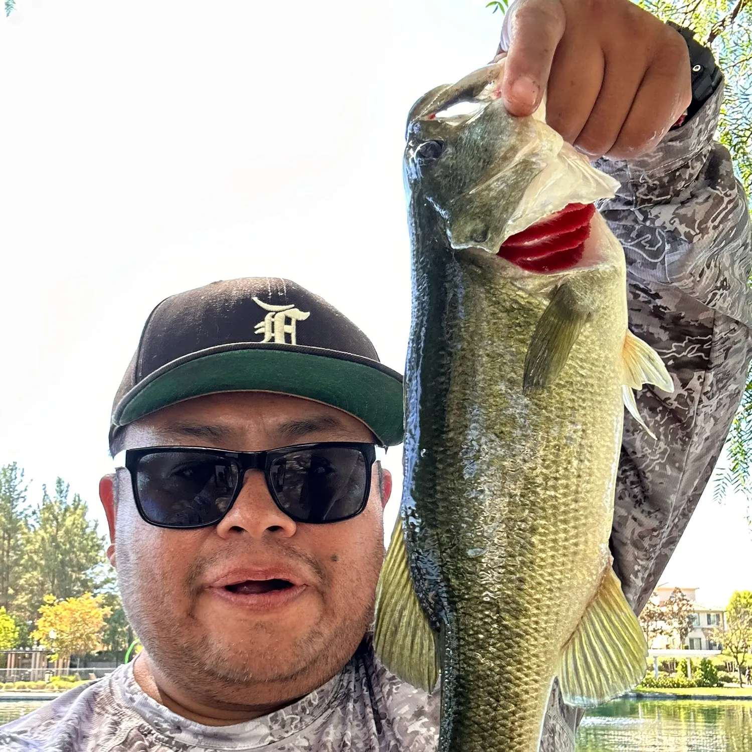 Largemouth bass caught on Fishbrain