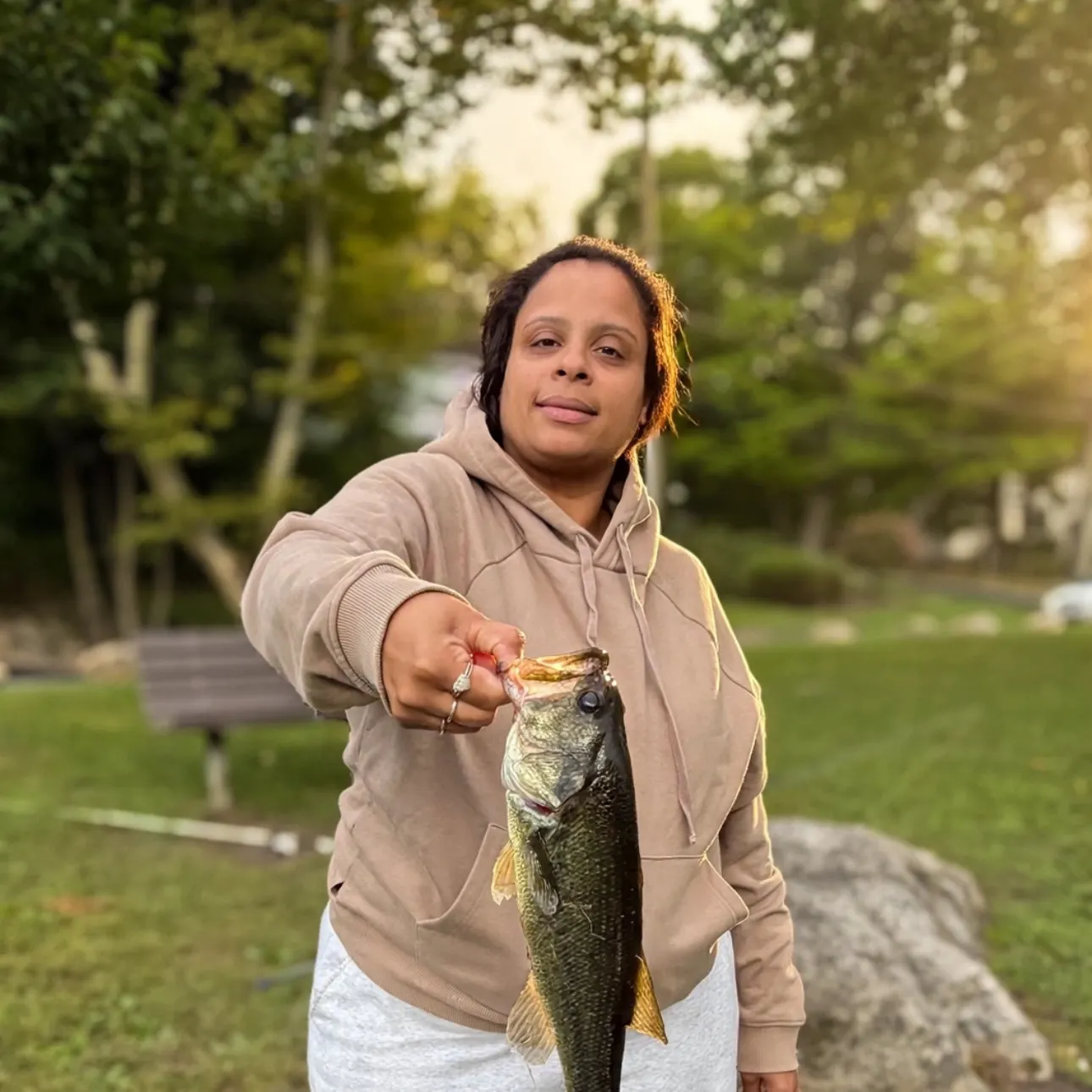 Largemouth bass caught on Fishbrain