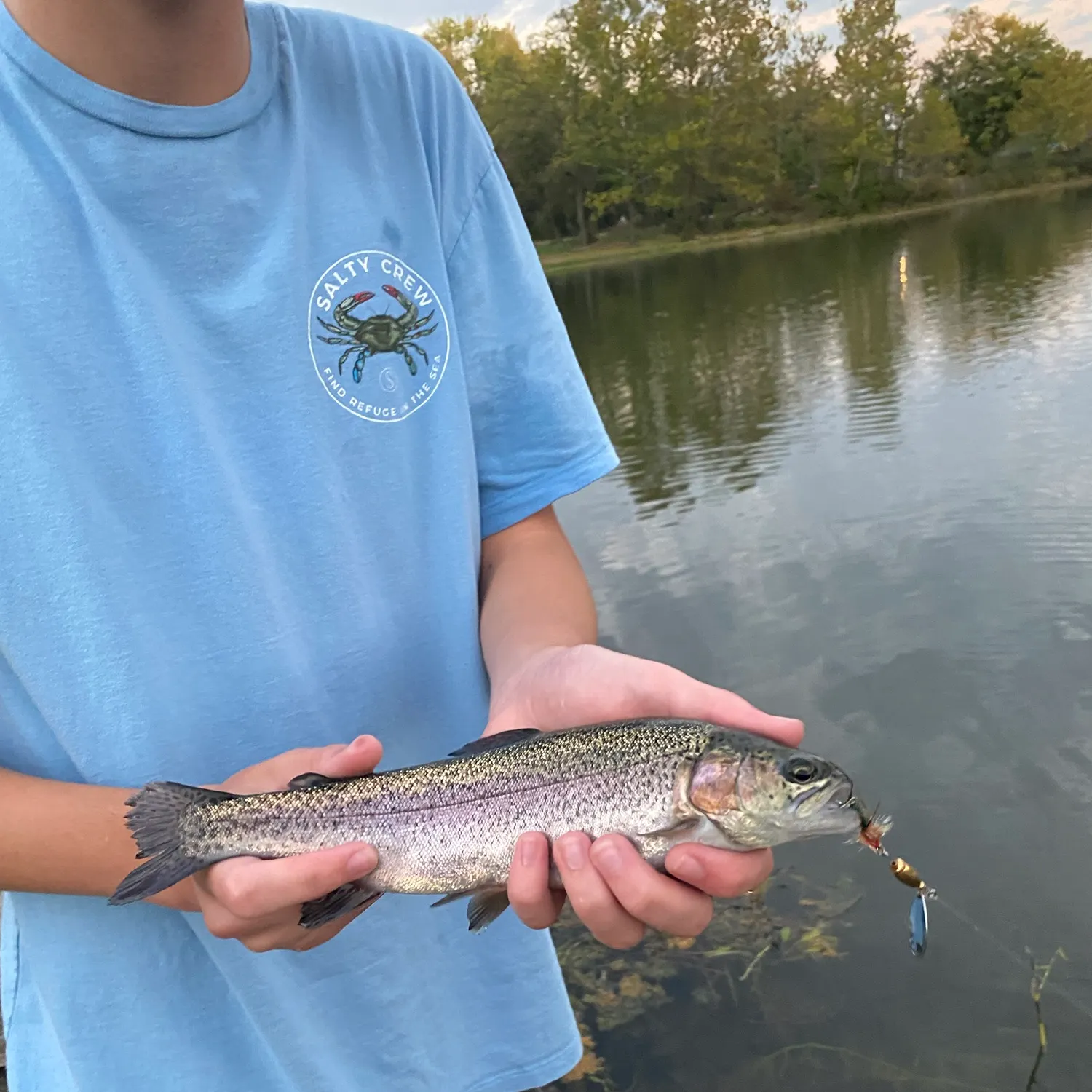 Rainbow trout caught on Fishbrain