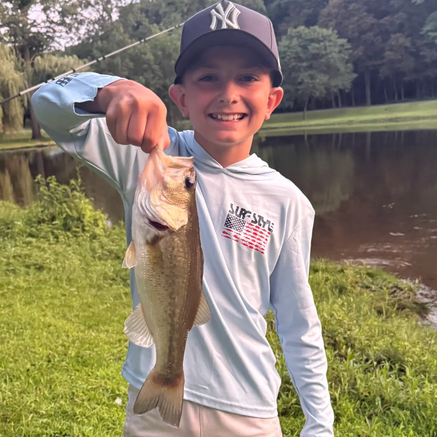 Largemouth bass caught on Fishbrain