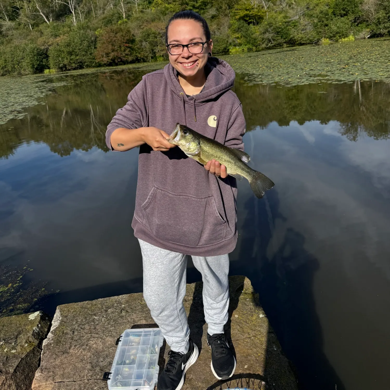 Largemouth bass caught on Fishbrain