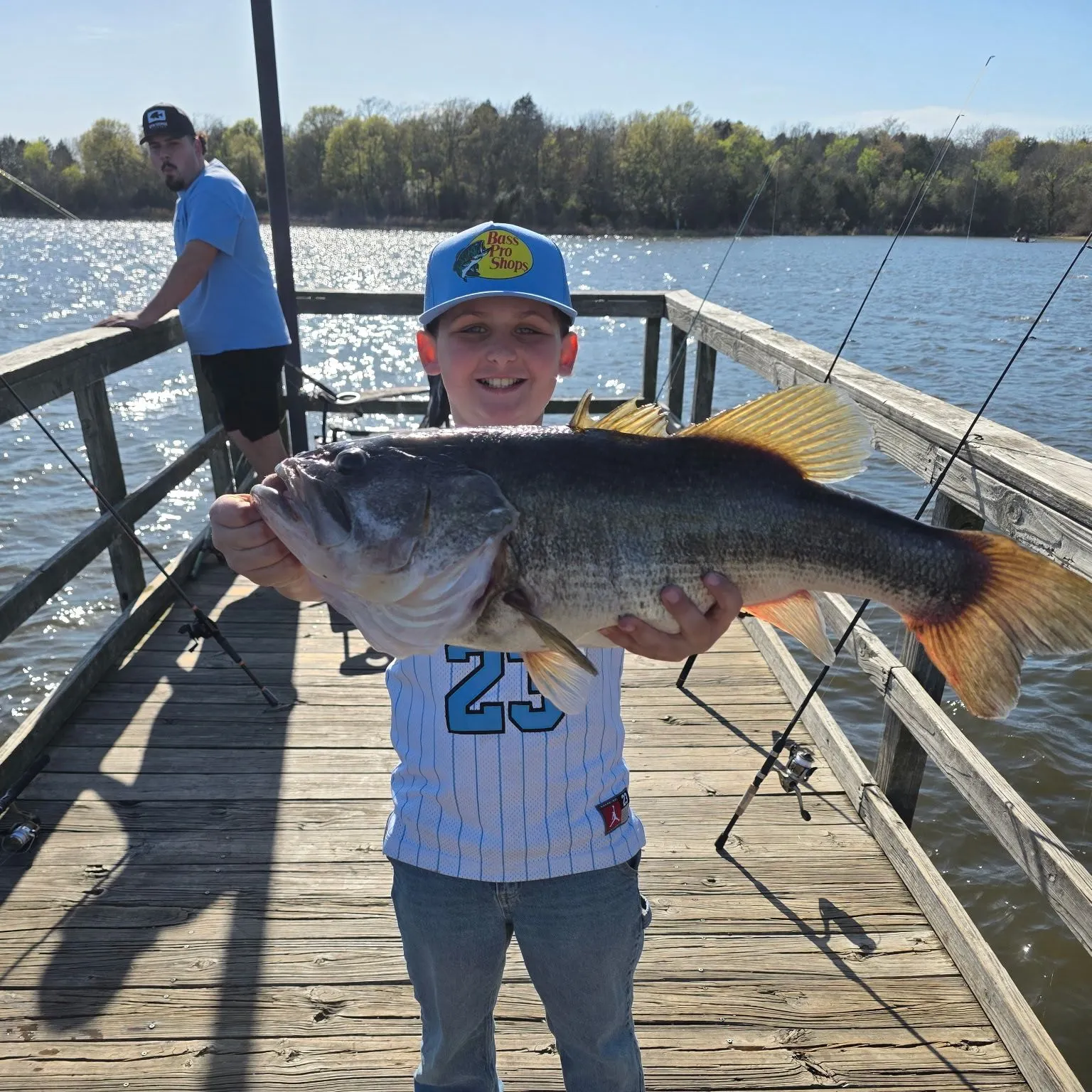 Largemouth bass caught on Fishbrain