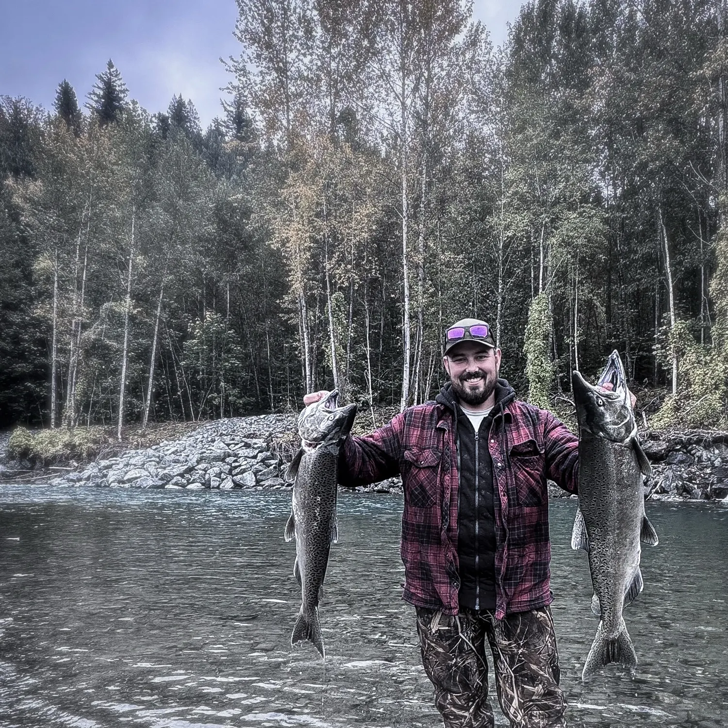 Chinook salmon caught on Fishbrain