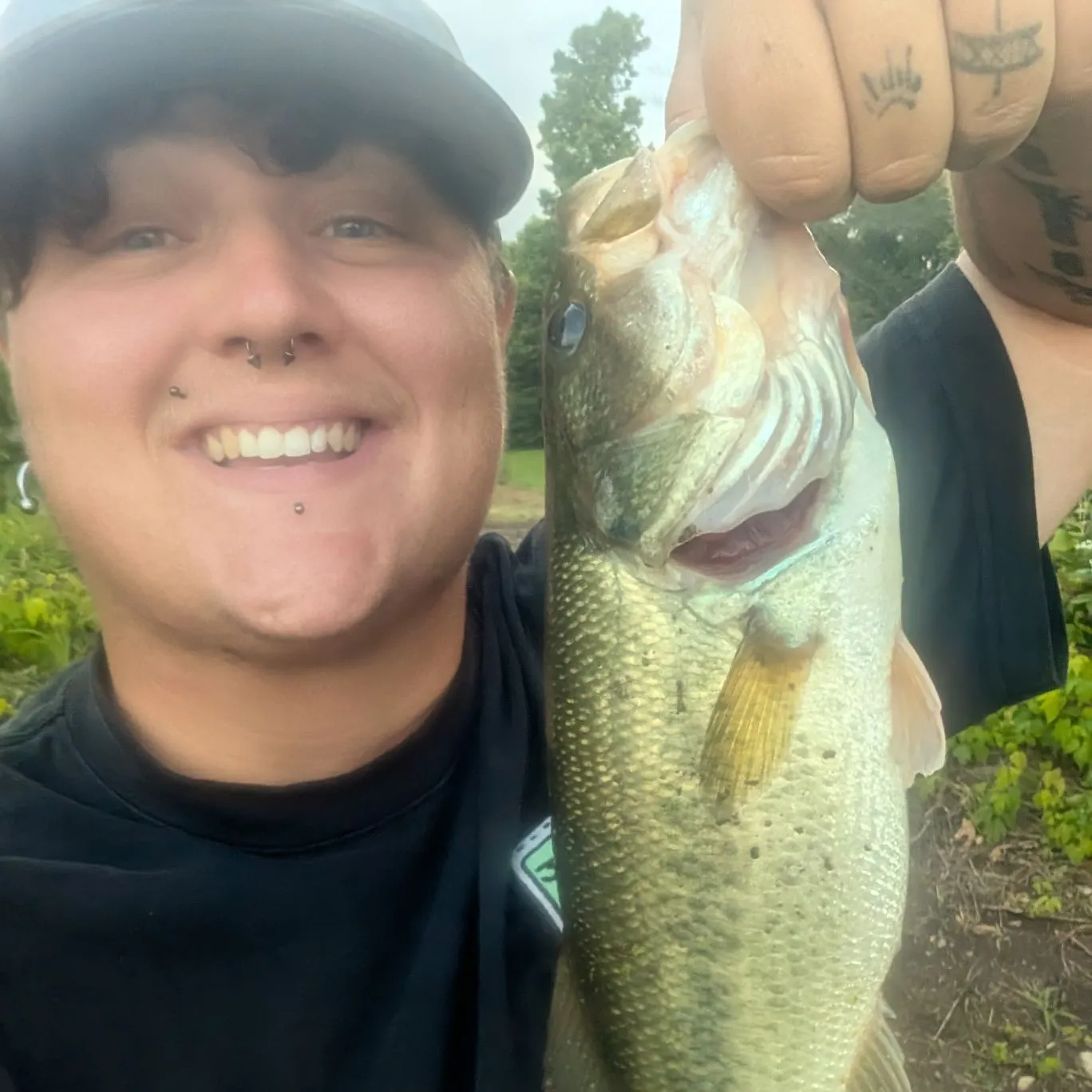 Largemouth bass caught on Fishbrain