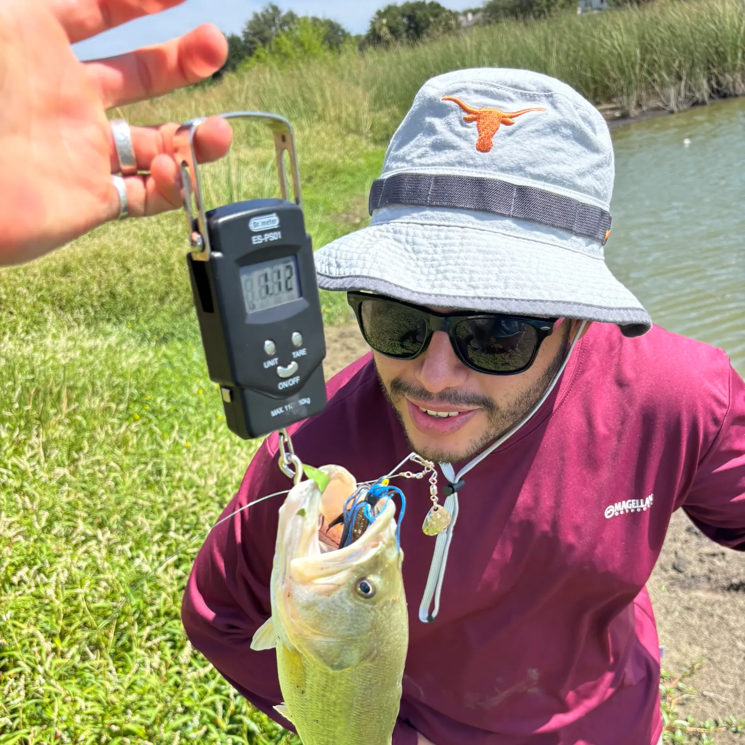 Largemouth bass caught on Fishbrain