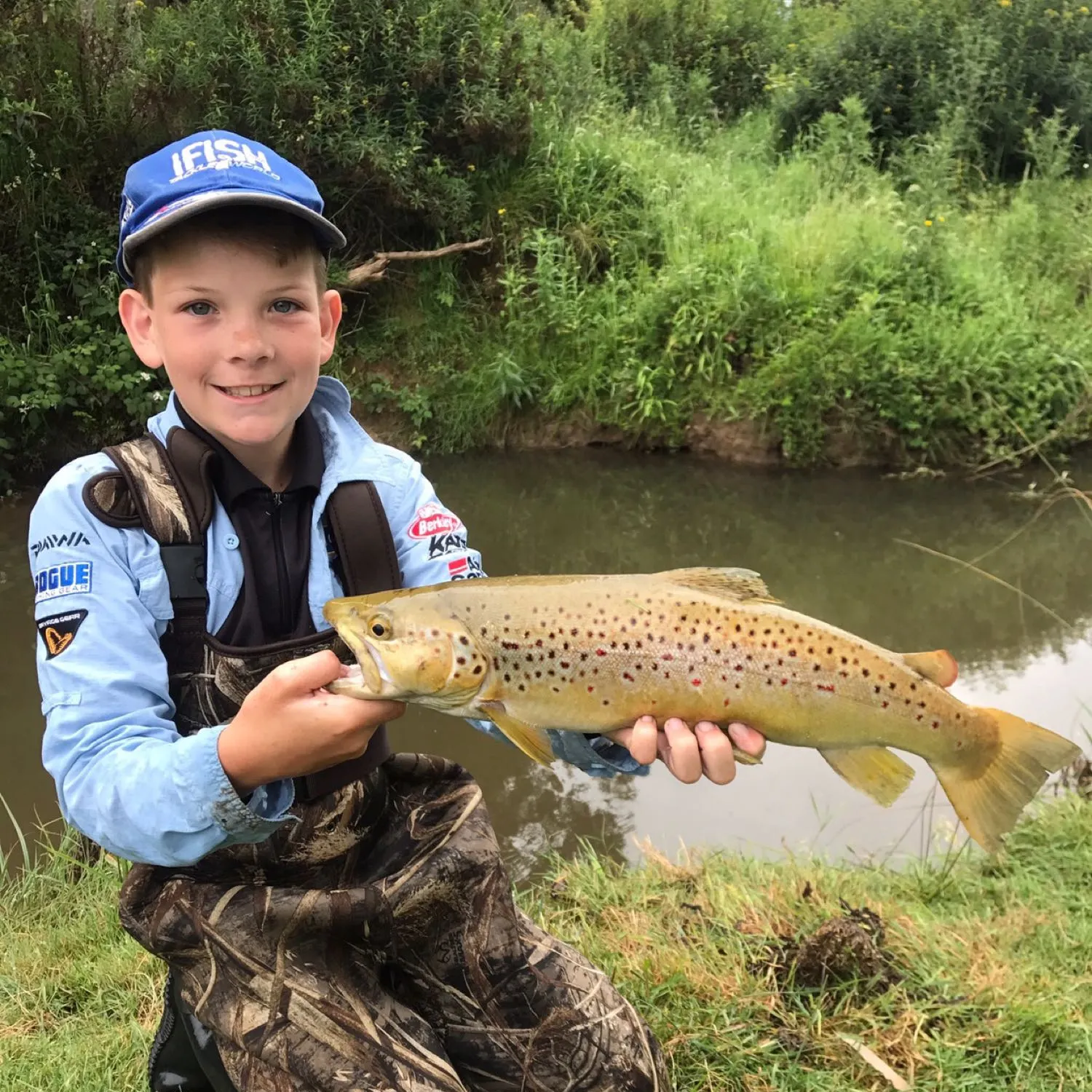 Brown trout caught on Fishbrain