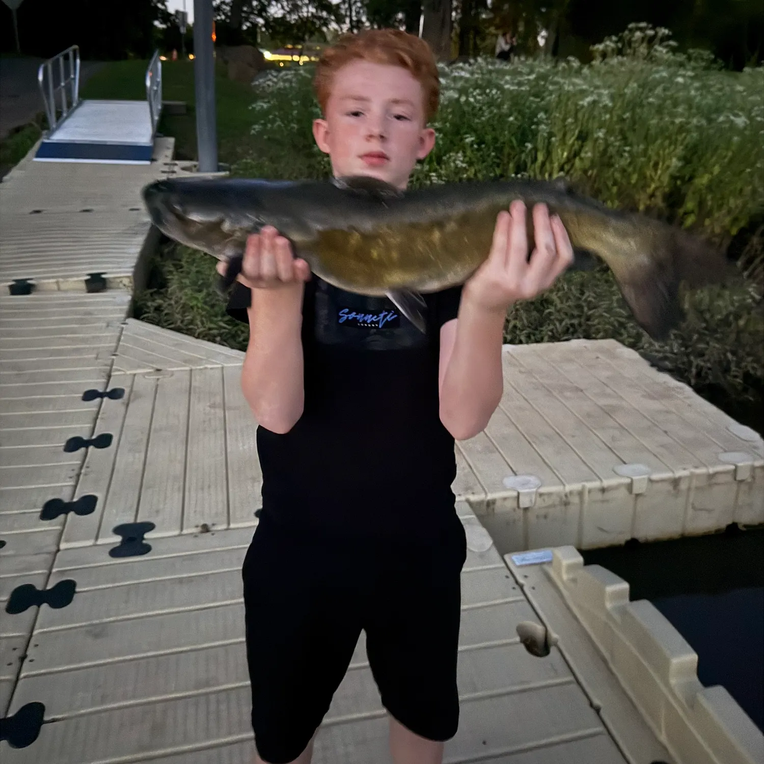 Channel catfish caught on Fishbrain