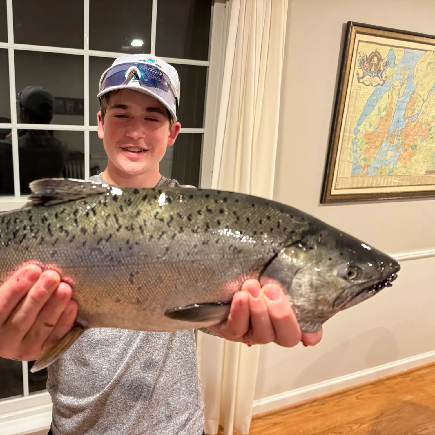 Chinook salmon caught on Fishbrain