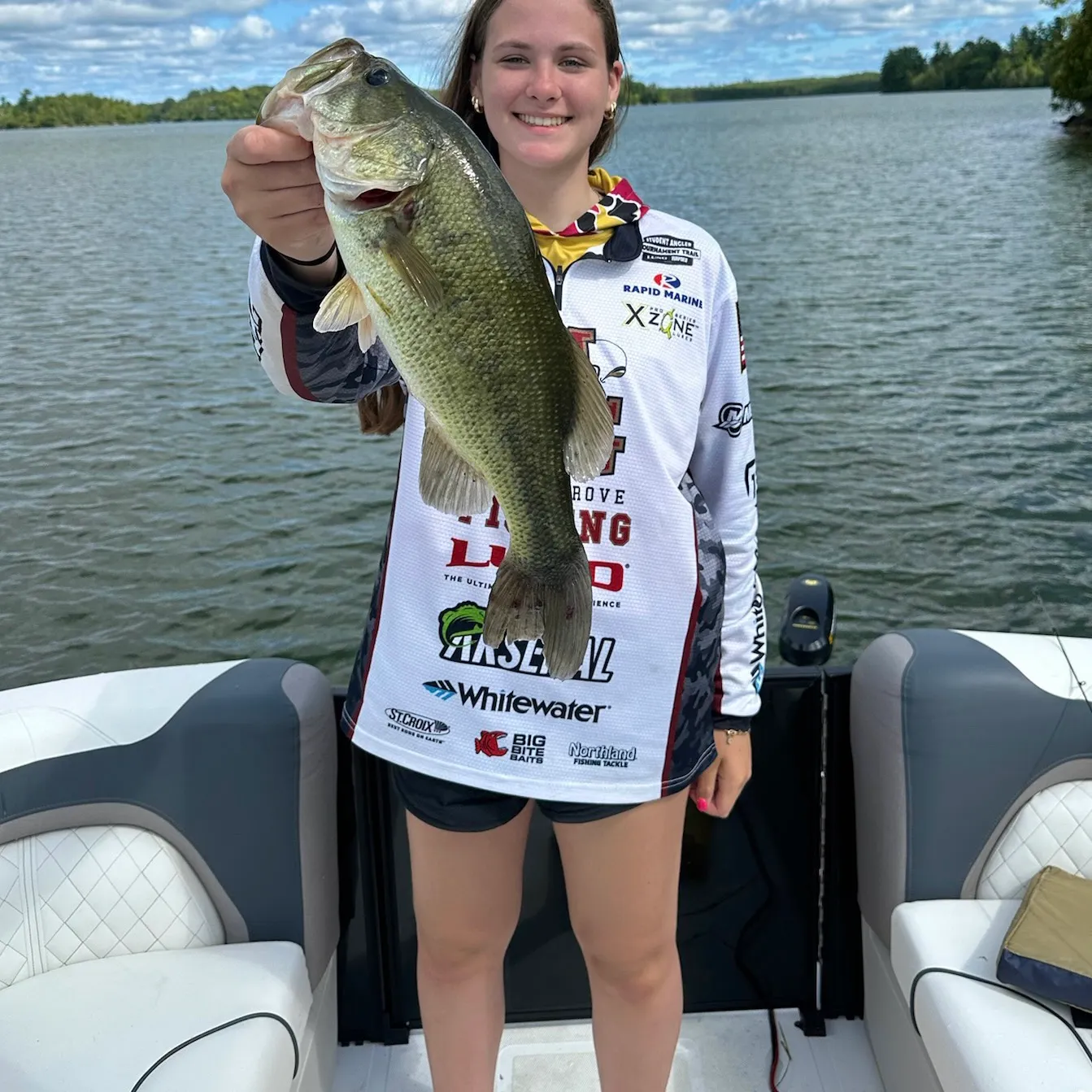 Largemouth bass caught on Fishbrain
