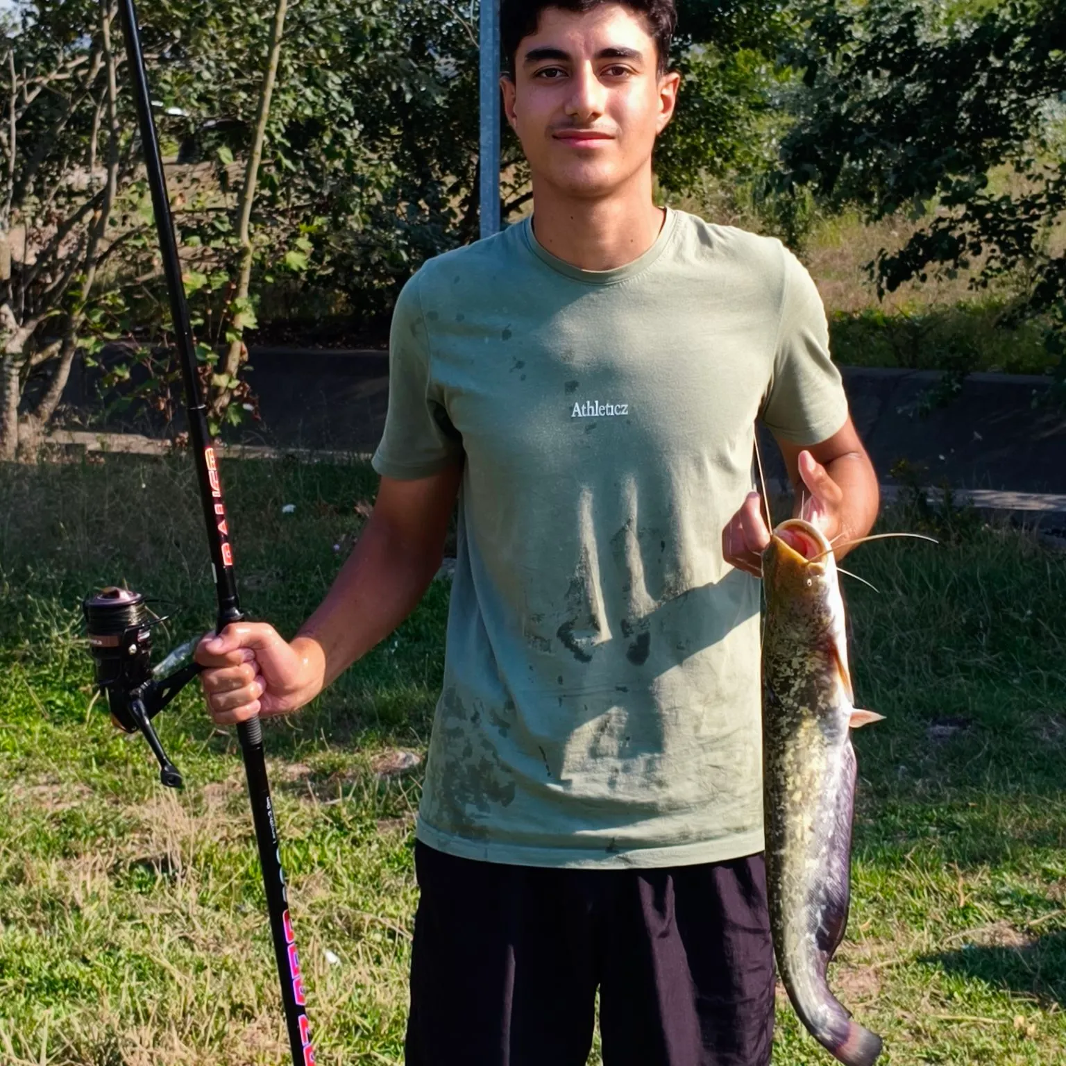 Wels catfish caught on Fishbrain
