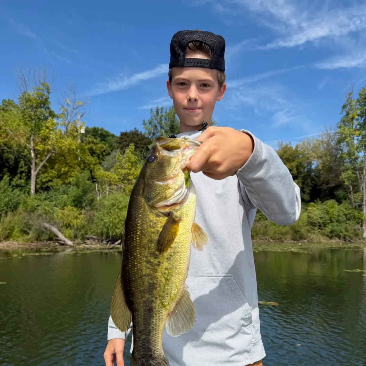 Largemouth bass caught on Fishbrain