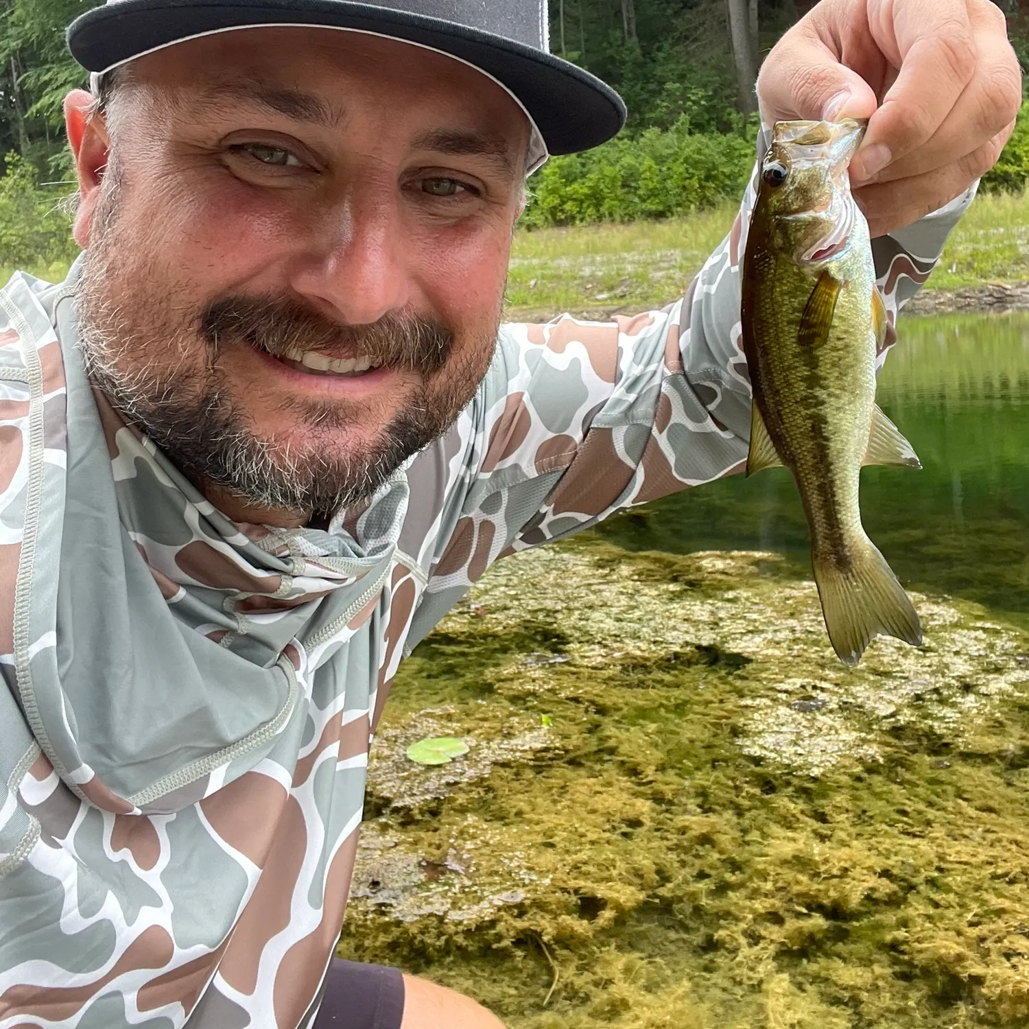 Largemouth bass caught on Fishbrain