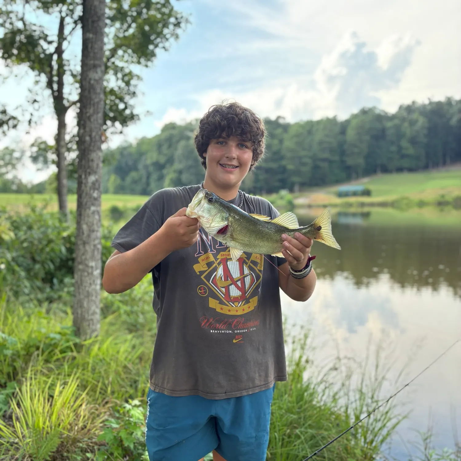 Largemouth bass caught on Fishbrain