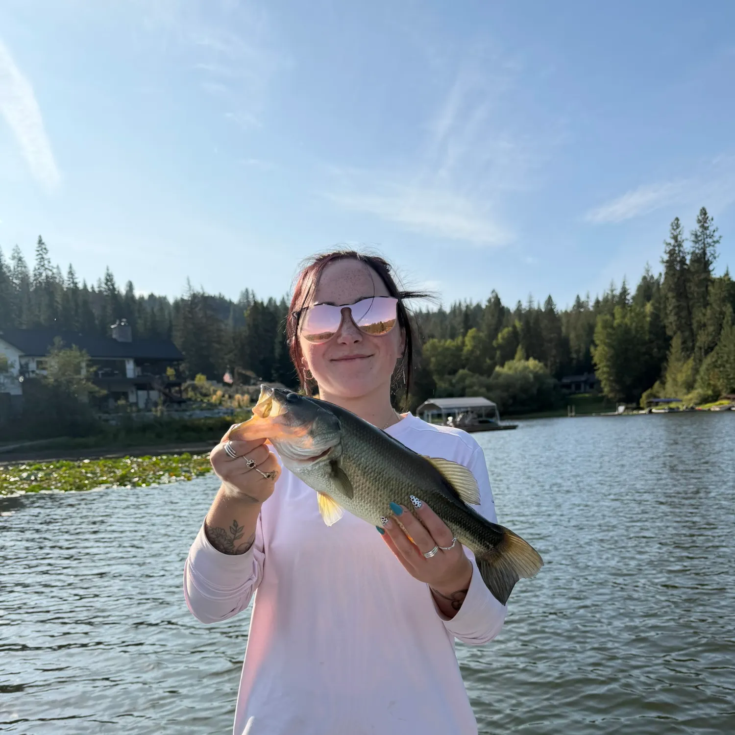Largemouth bass caught on Fishbrain