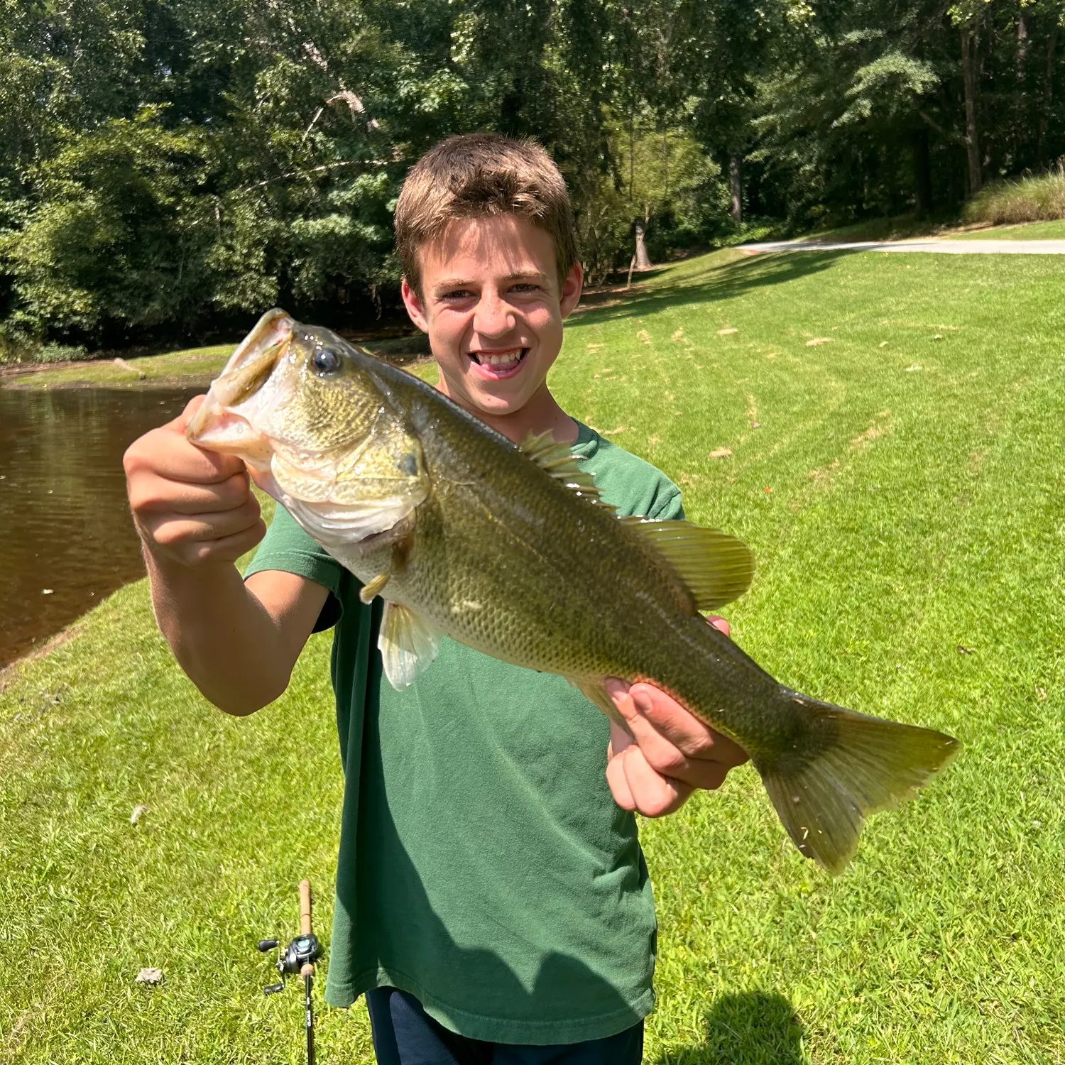 Largemouth bass caught on Fishbrain