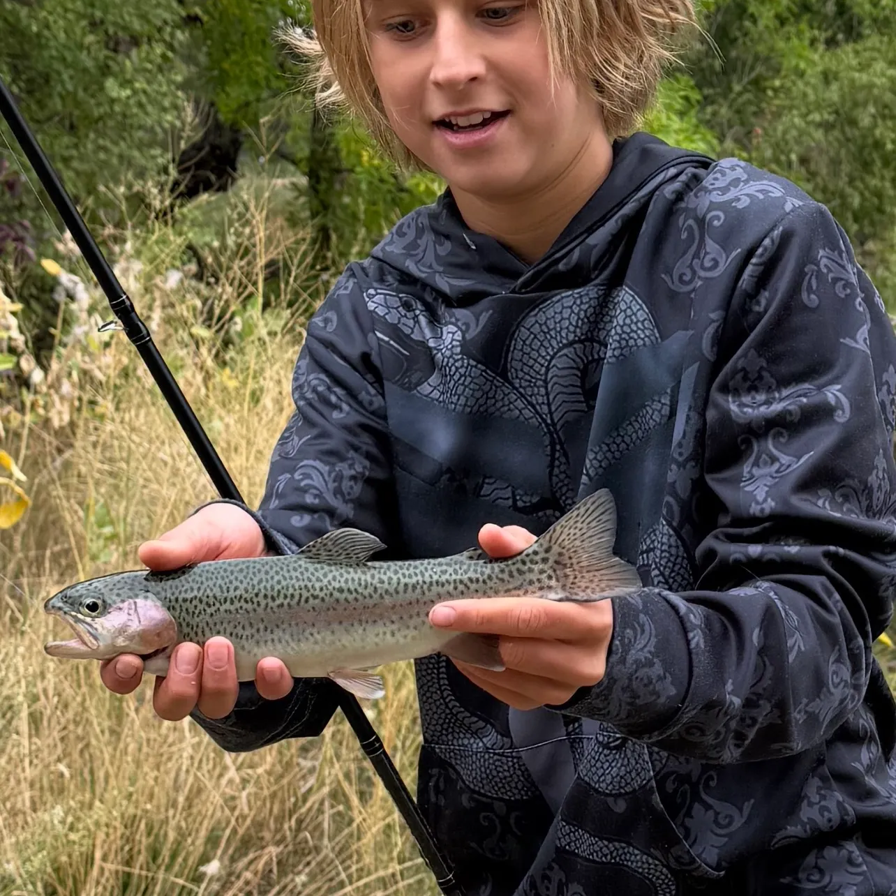 Rainbow trout caught on Fishbrain