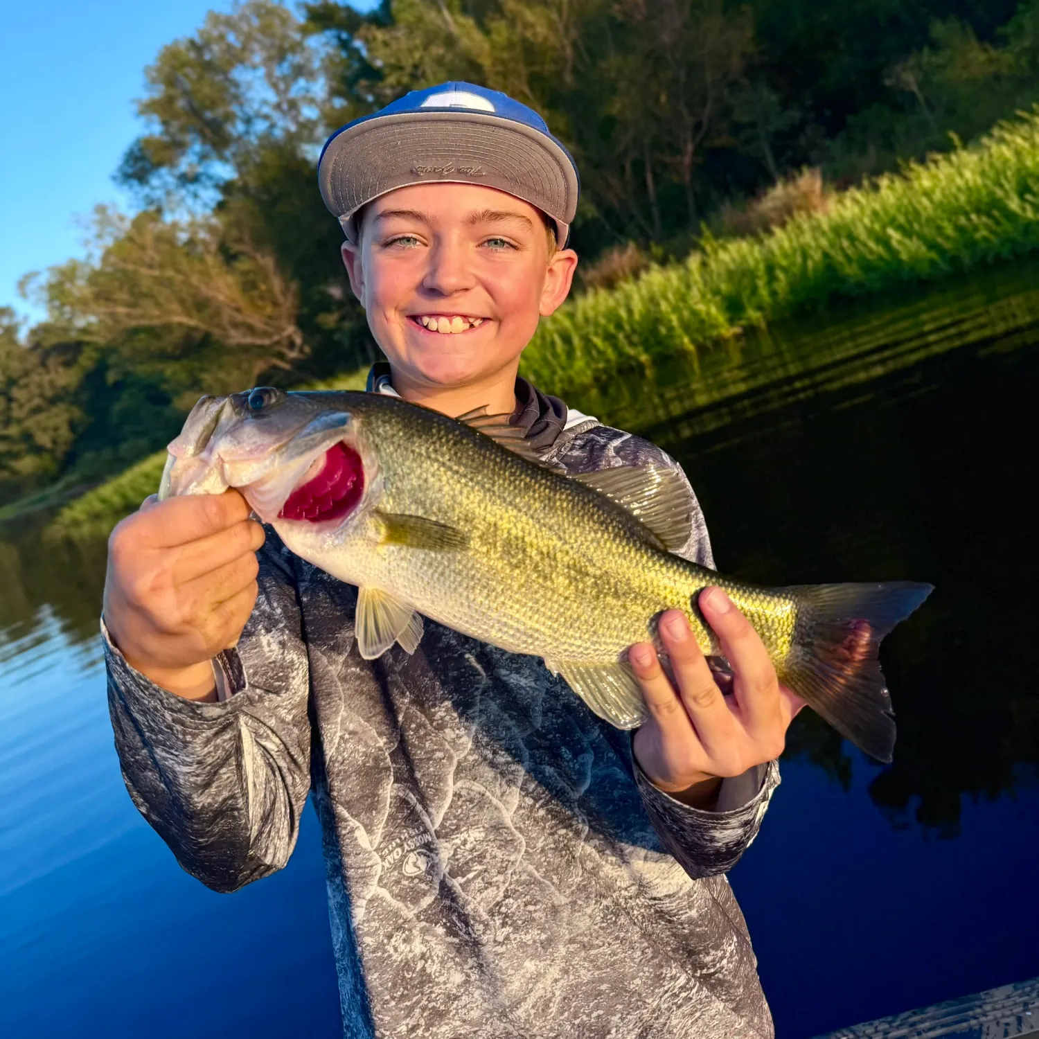 Largemouth bass caught on Fishbrain