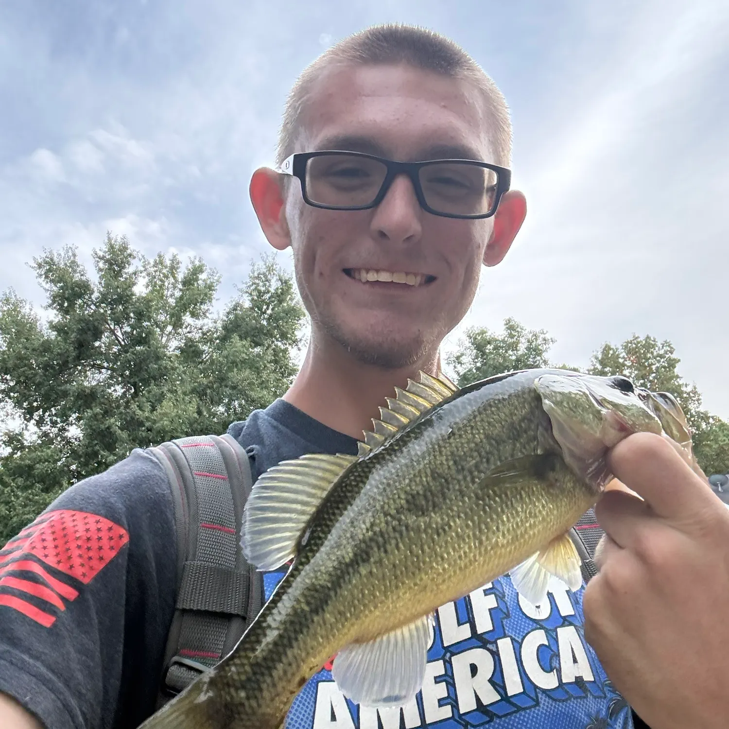 Largemouth bass caught on Fishbrain