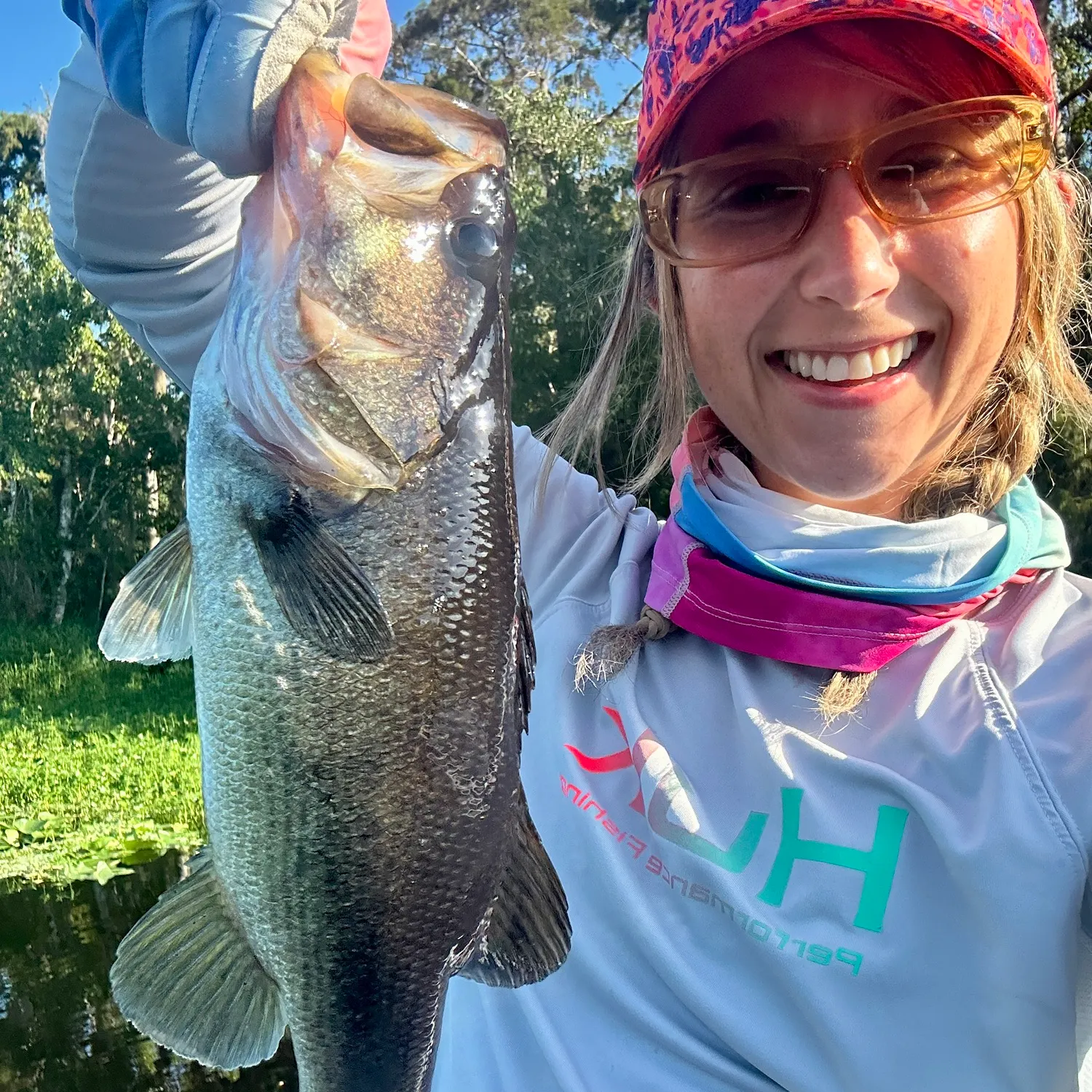 Largemouth bass caught on Fishbrain