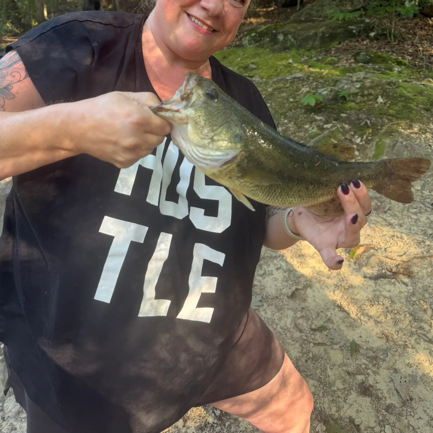 Largemouth bass caught on Fishbrain