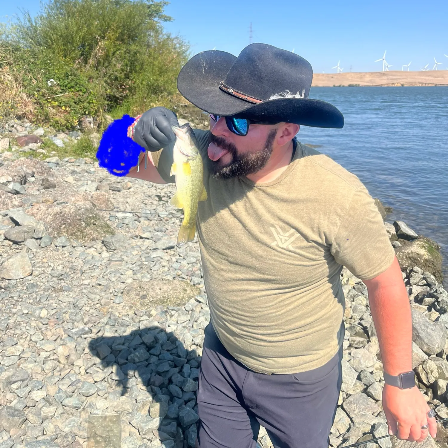 Largemouth bass caught on Fishbrain