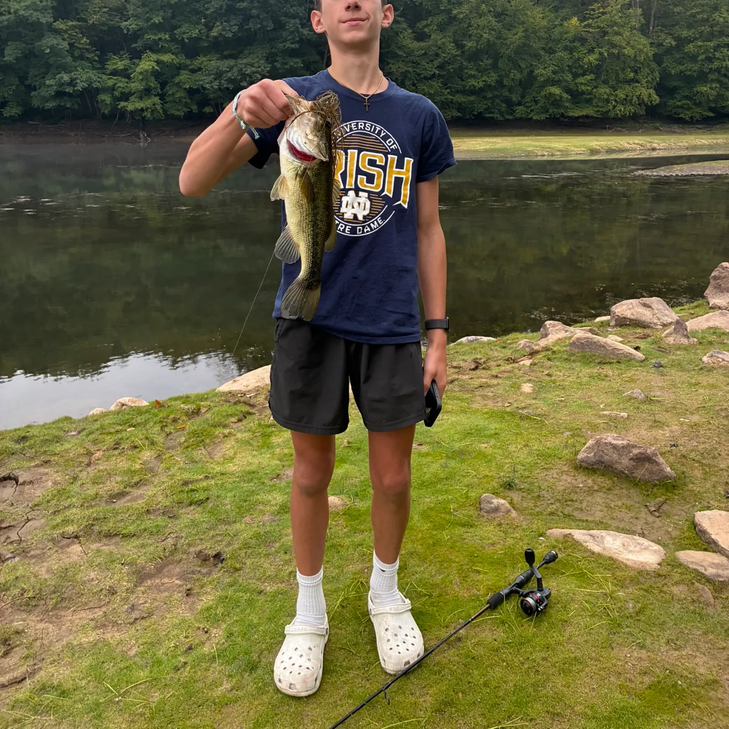 Largemouth bass caught on Fishbrain