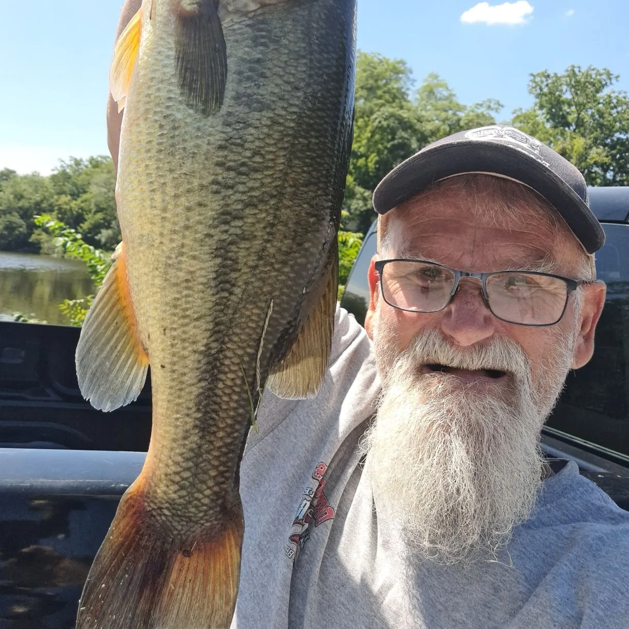 Largemouth bass caught on Fishbrain