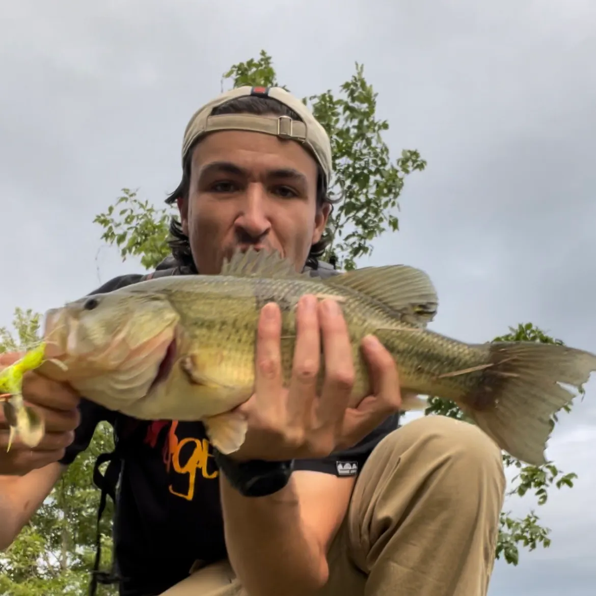 Largemouth bass caught on Fishbrain