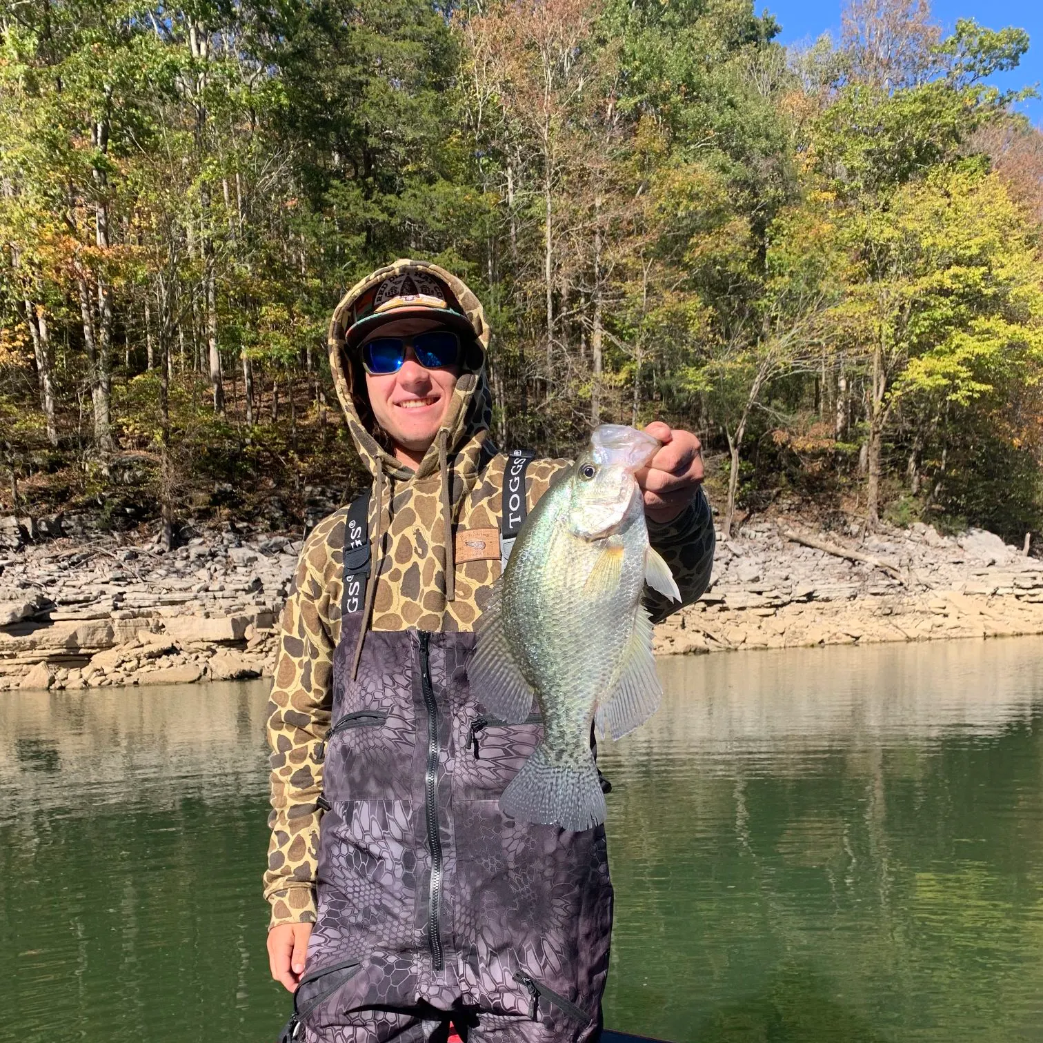 Black crappie caught on Fishbrain