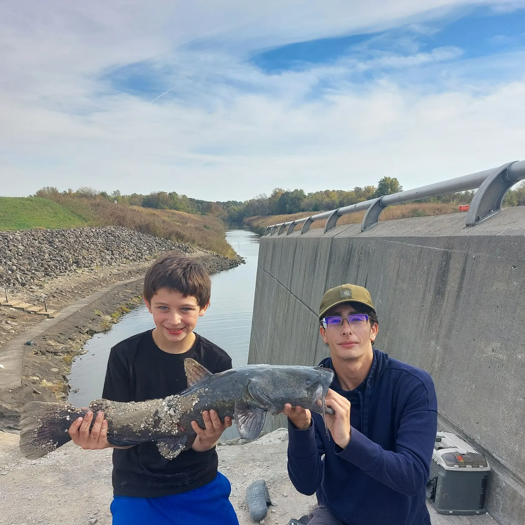 Flathead catfish caught on Fishbrain