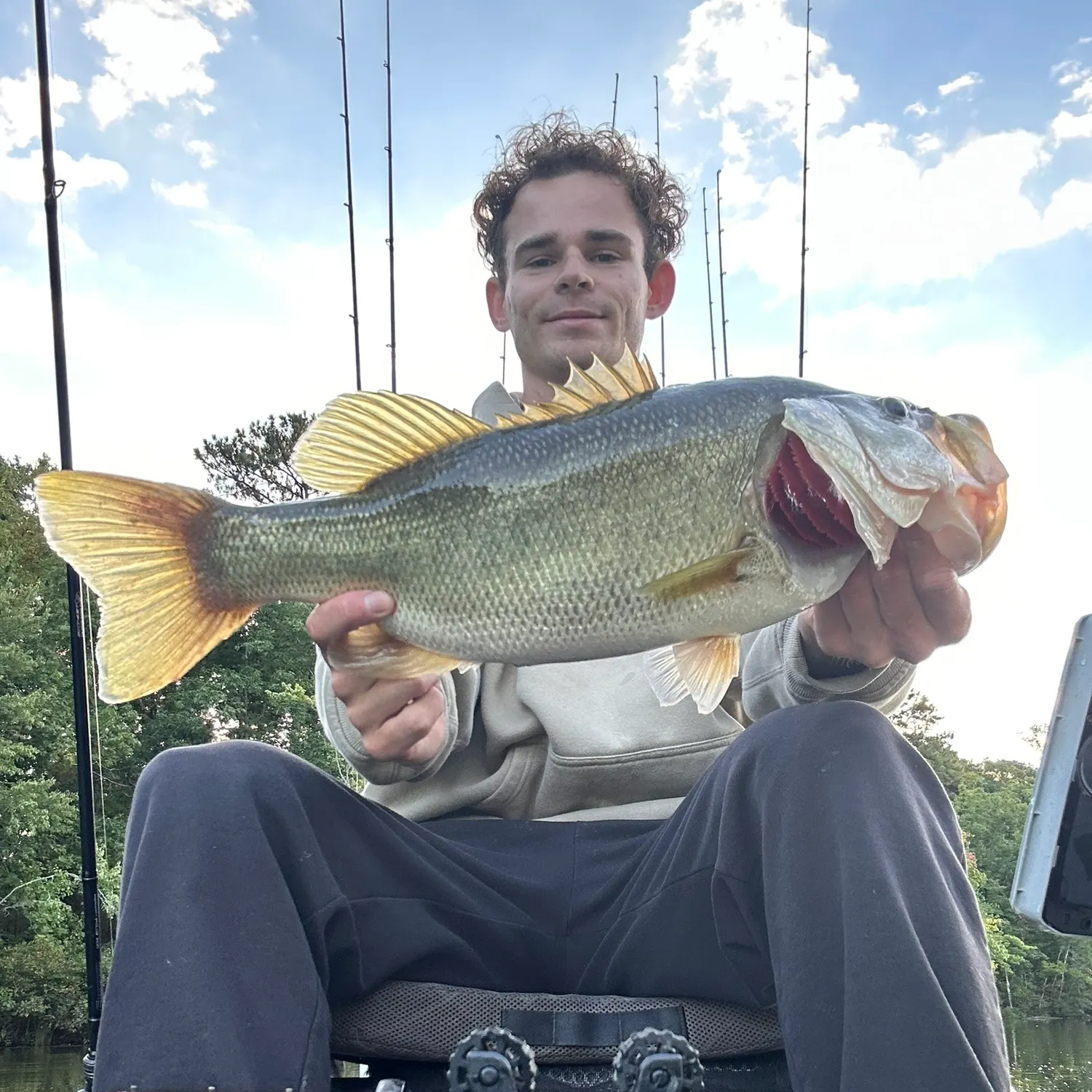 Largemouth bass caught on Fishbrain