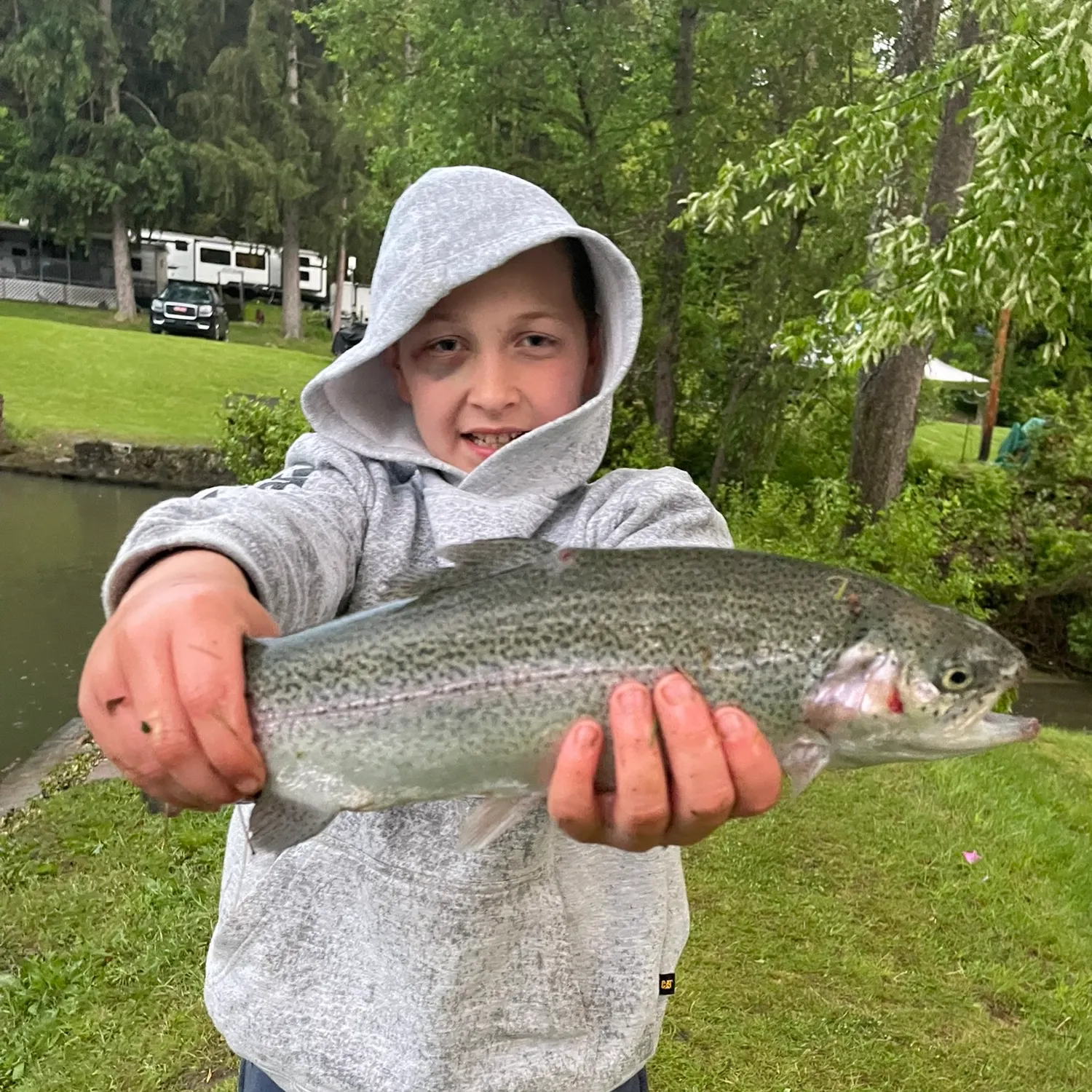Rainbow trout caught on Fishbrain