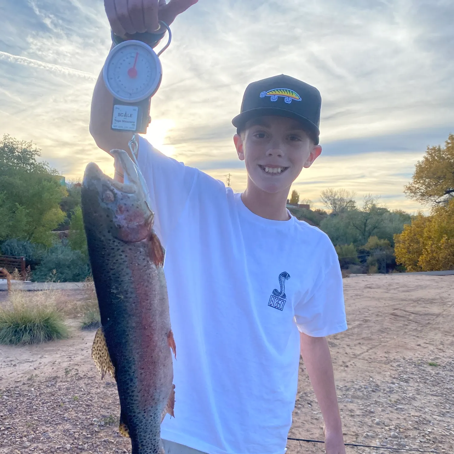 Rainbow trout caught on Fishbrain