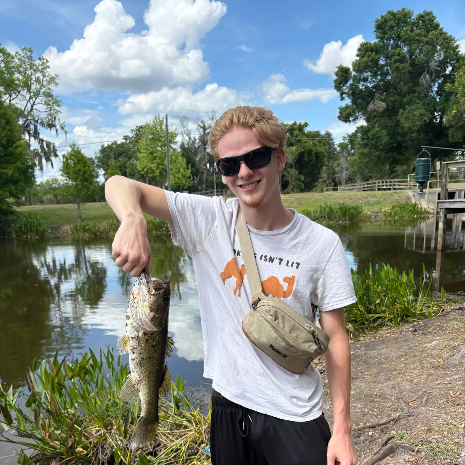Largemouth bass caught on Fishbrain