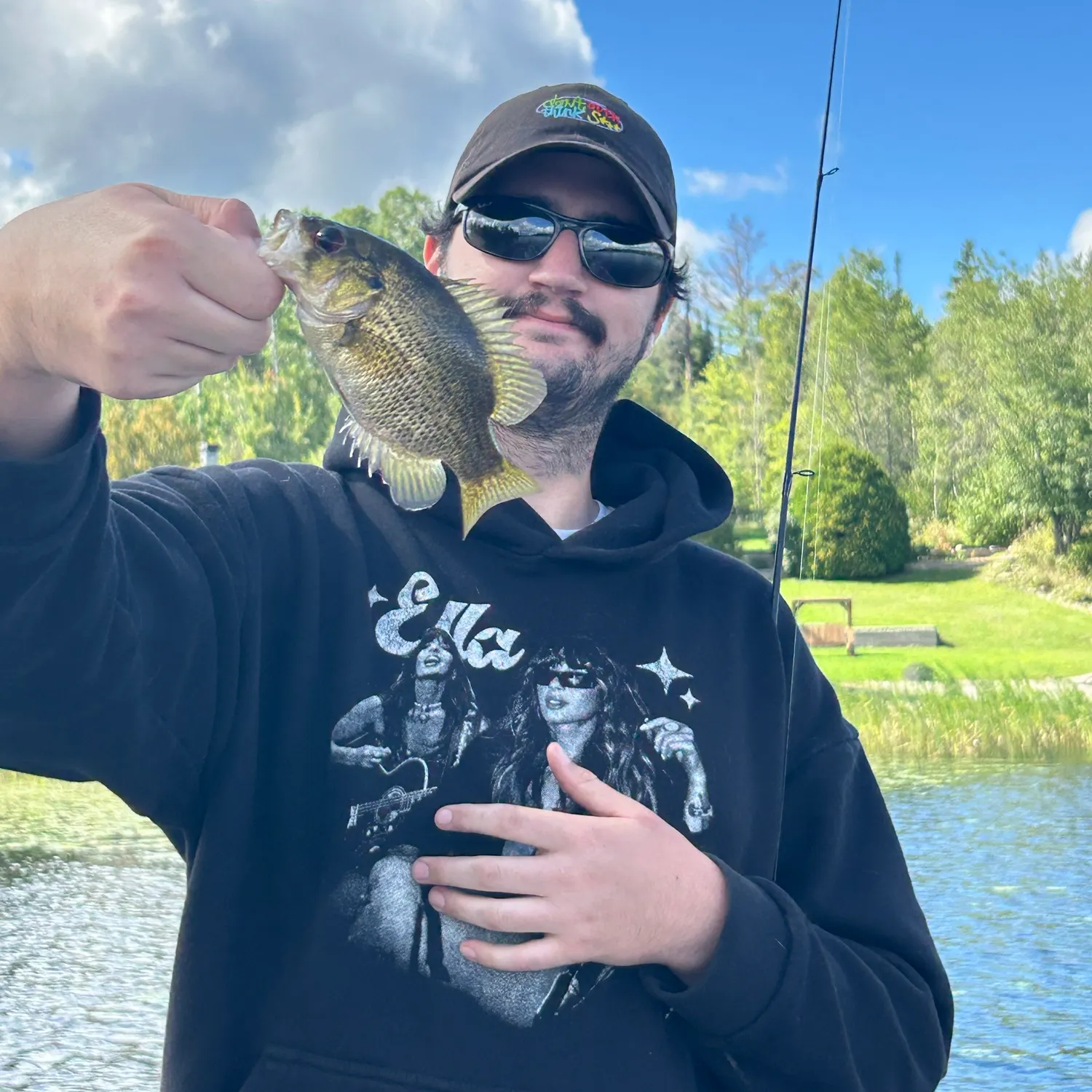 Rock bass caught on Fishbrain