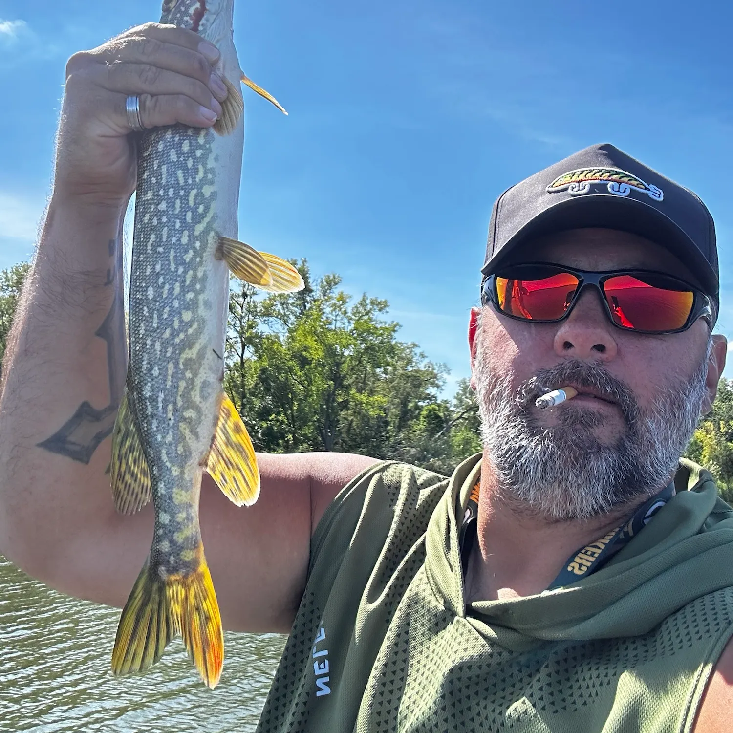 Northern pike caught on Fishbrain
