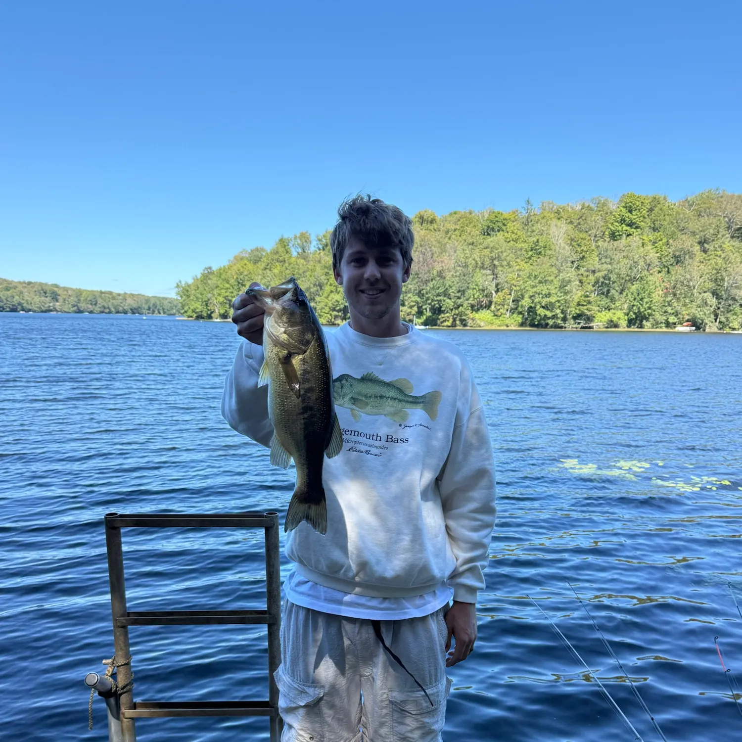 Largemouth bass caught on Fishbrain