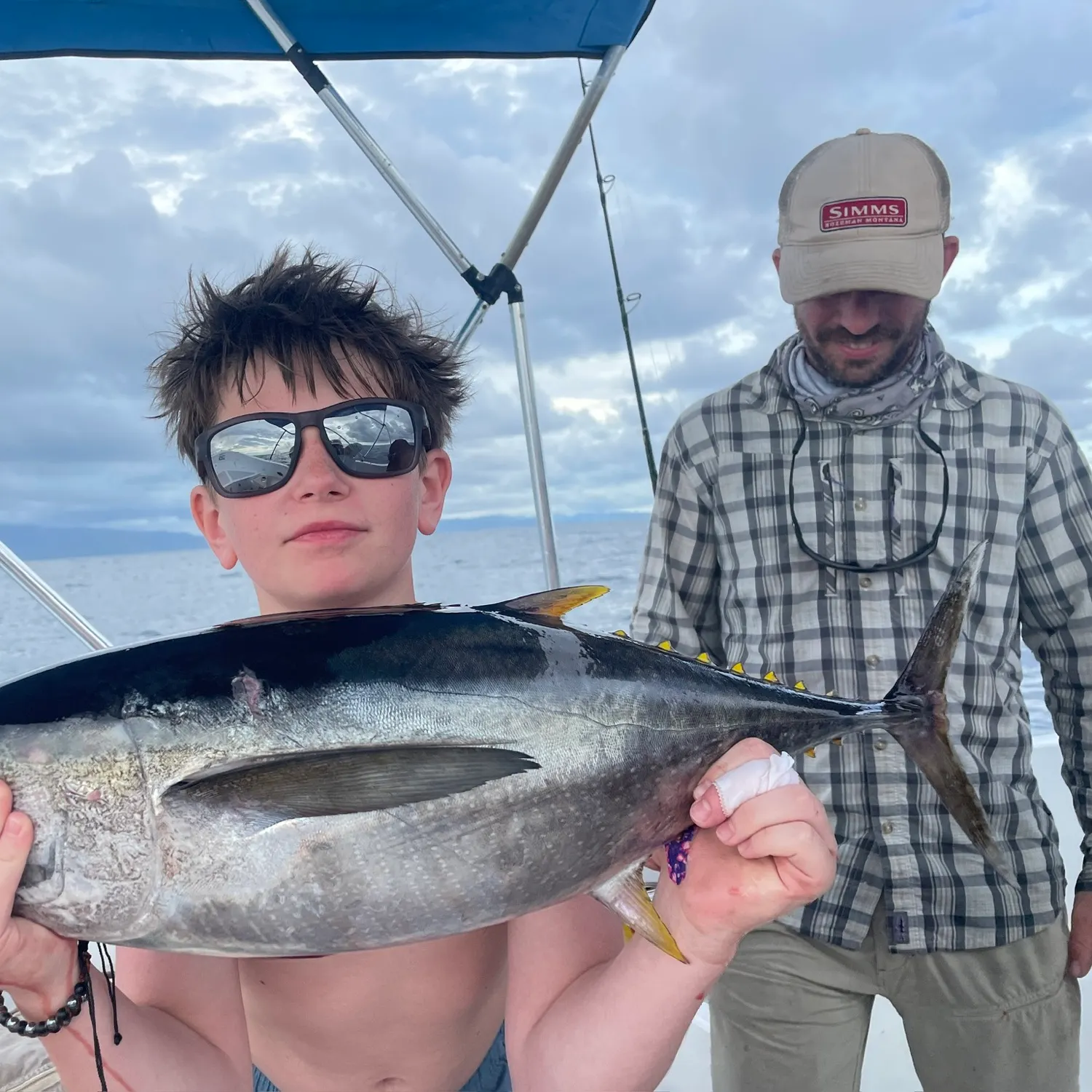 Yellowfin tuna caught on Fishbrain