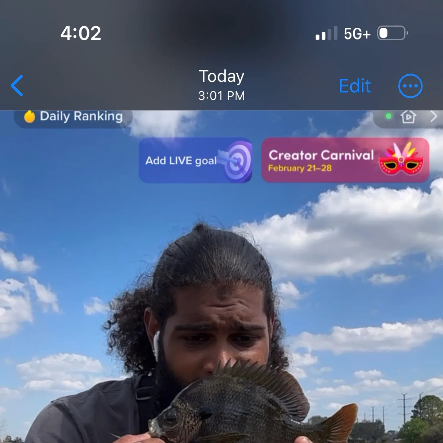 recently logged catches