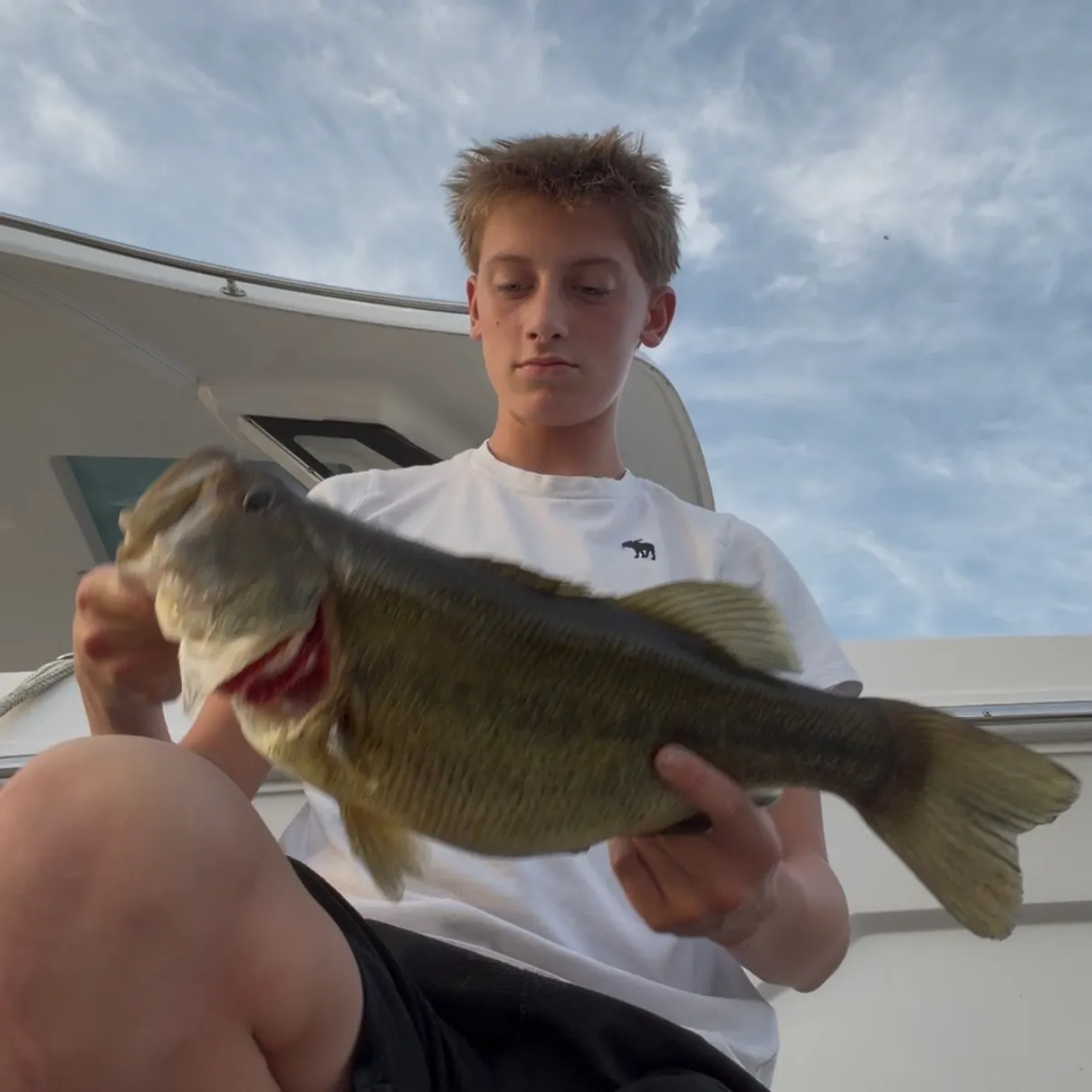 Largemouth bass caught on Fishbrain