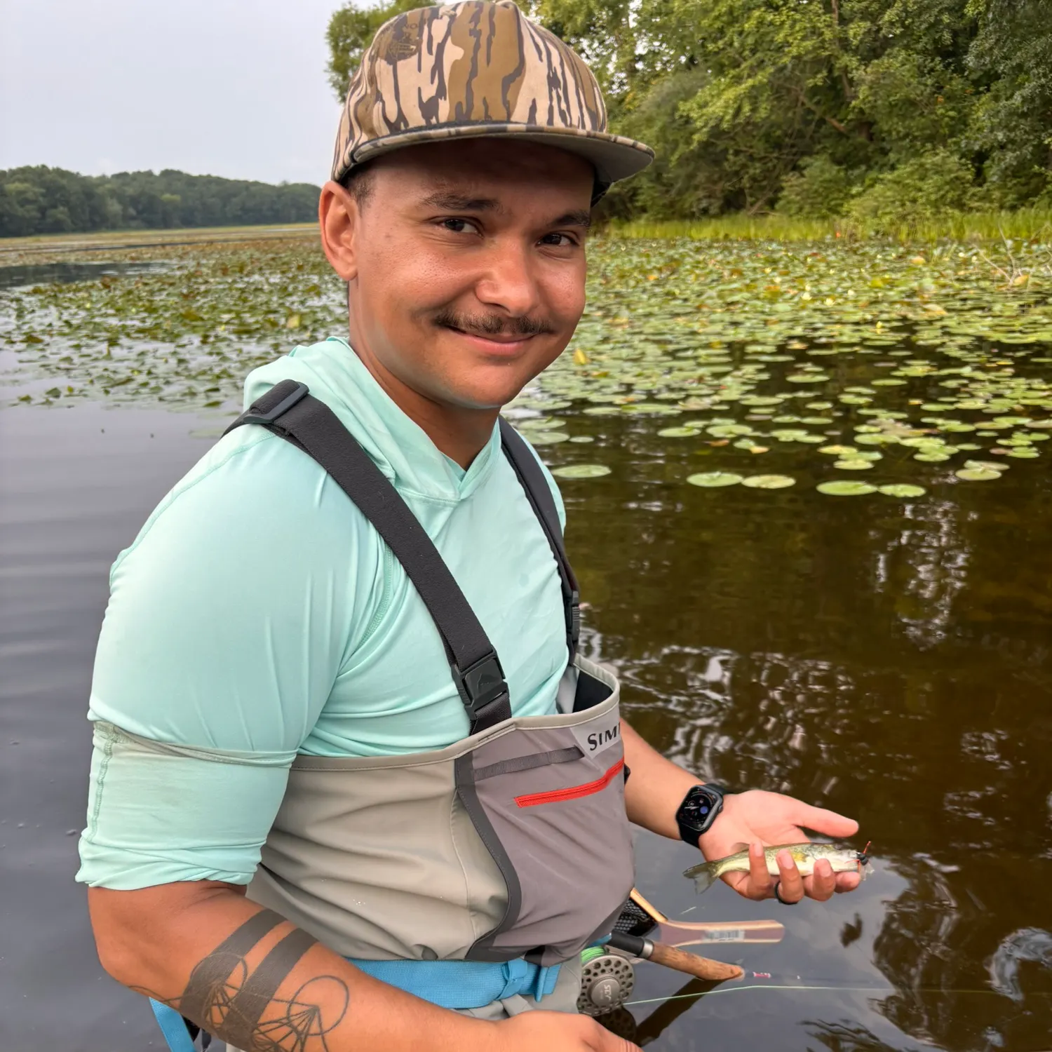 Largemouth bass caught on Fishbrain